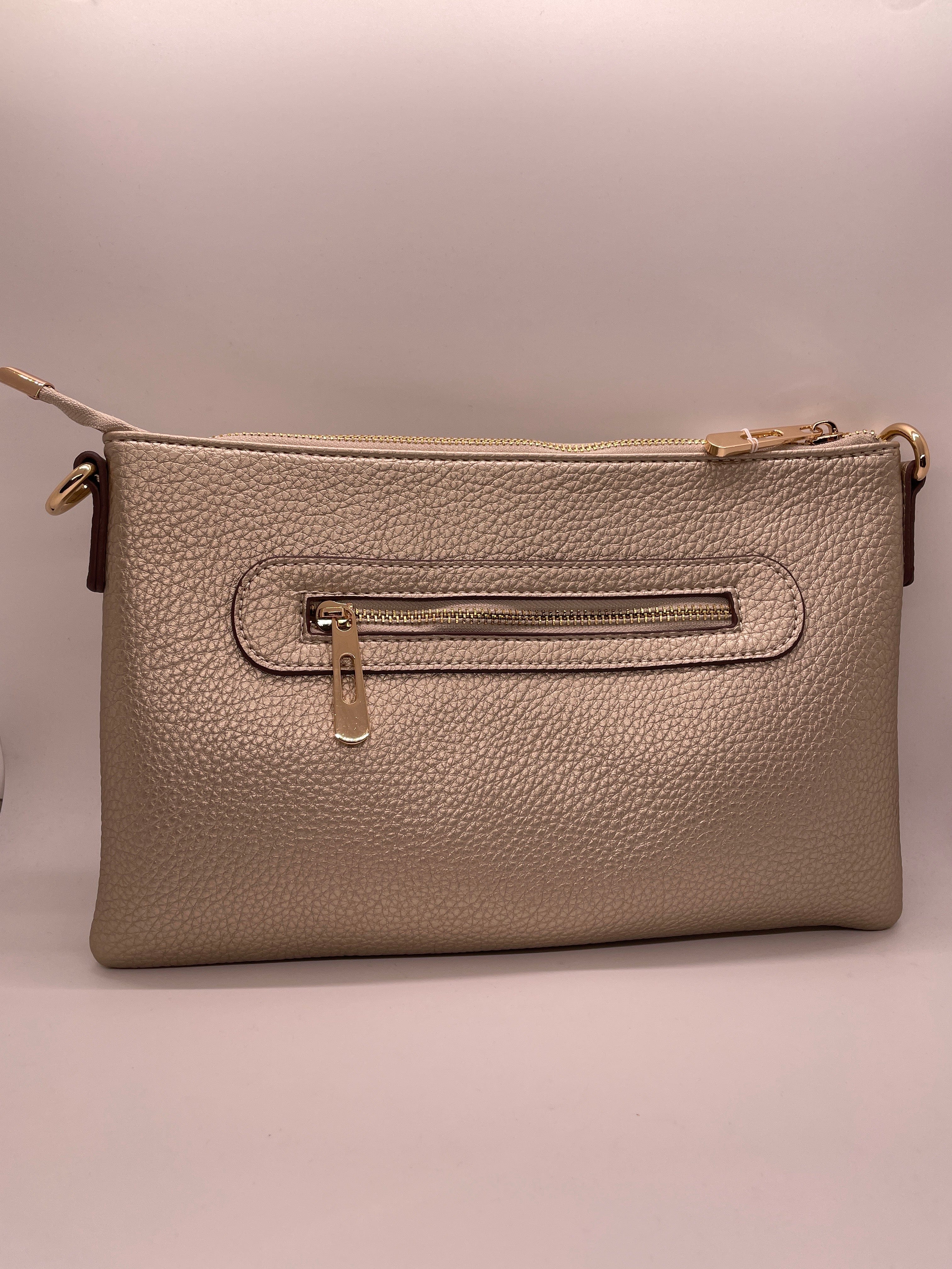 Rose Gold Large Convertible Crossbody