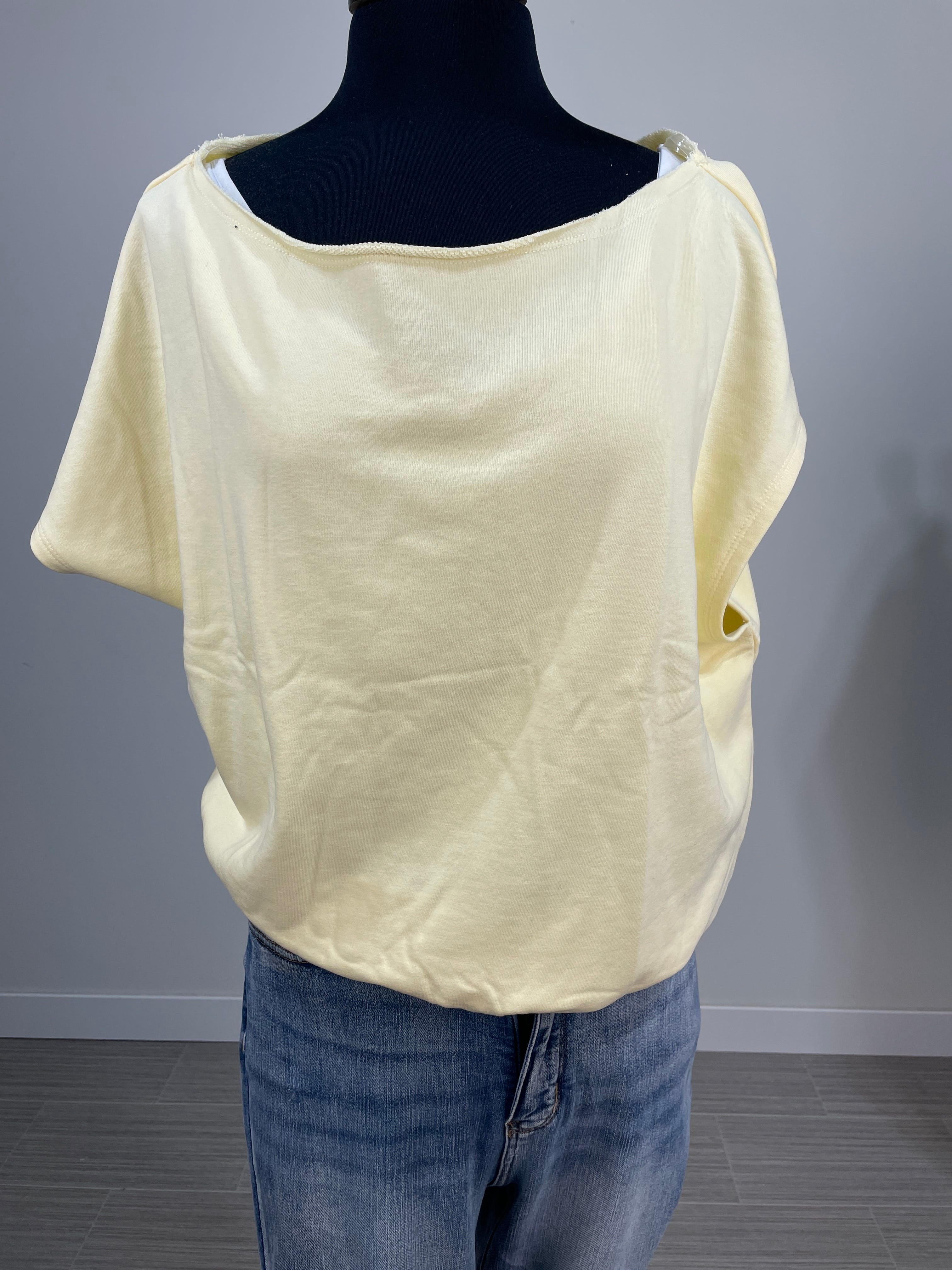 Lemonilla Terry Off Shoulder Top