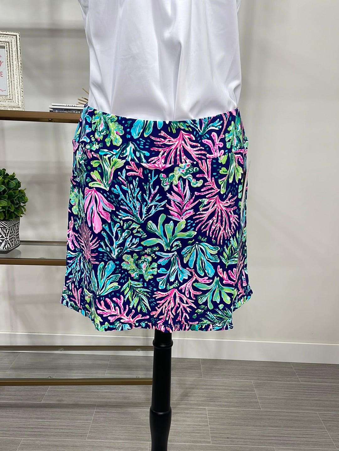 Coral Reef Ruffle Hem Skort