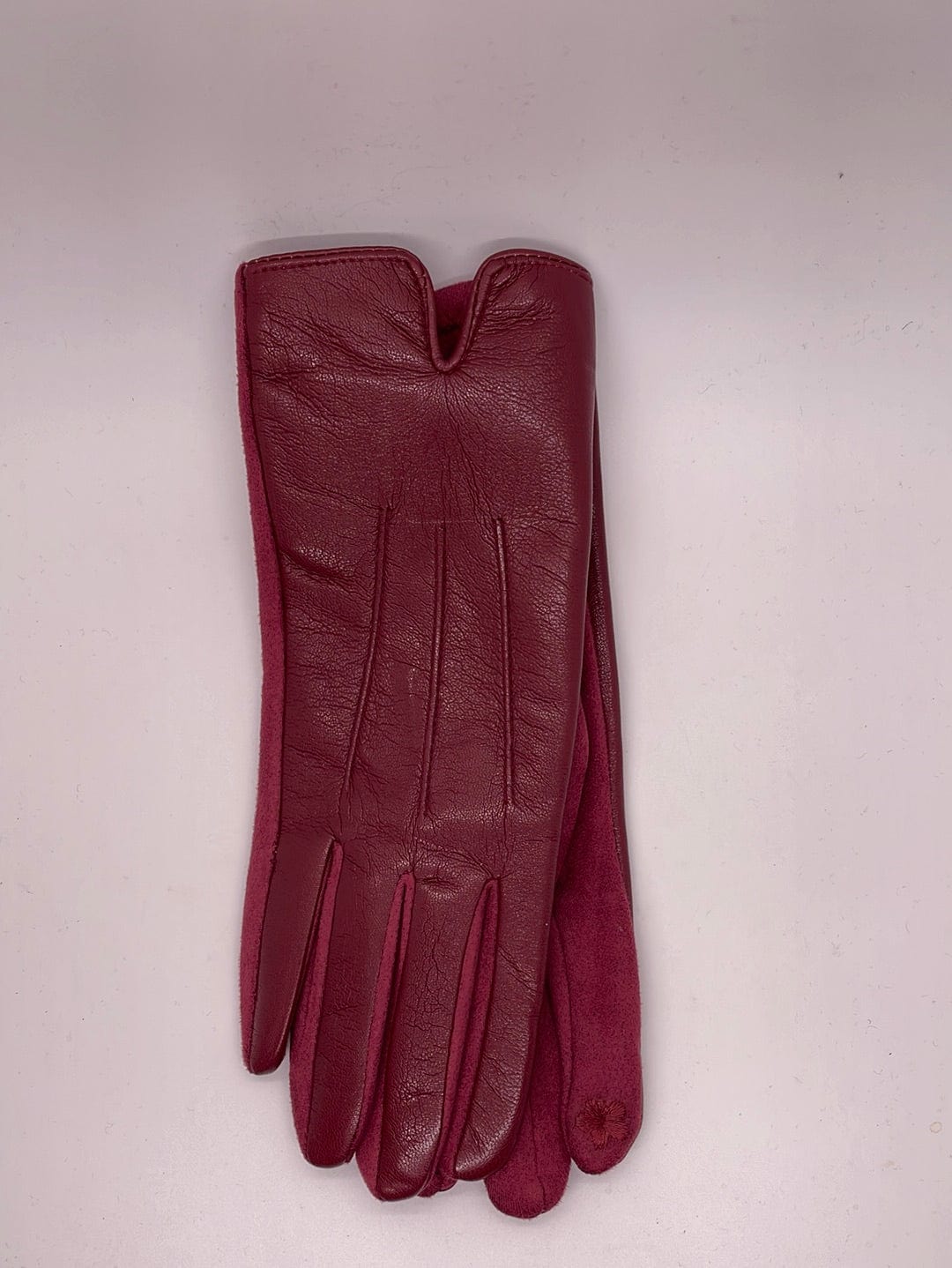 Burgundy Leather Glove