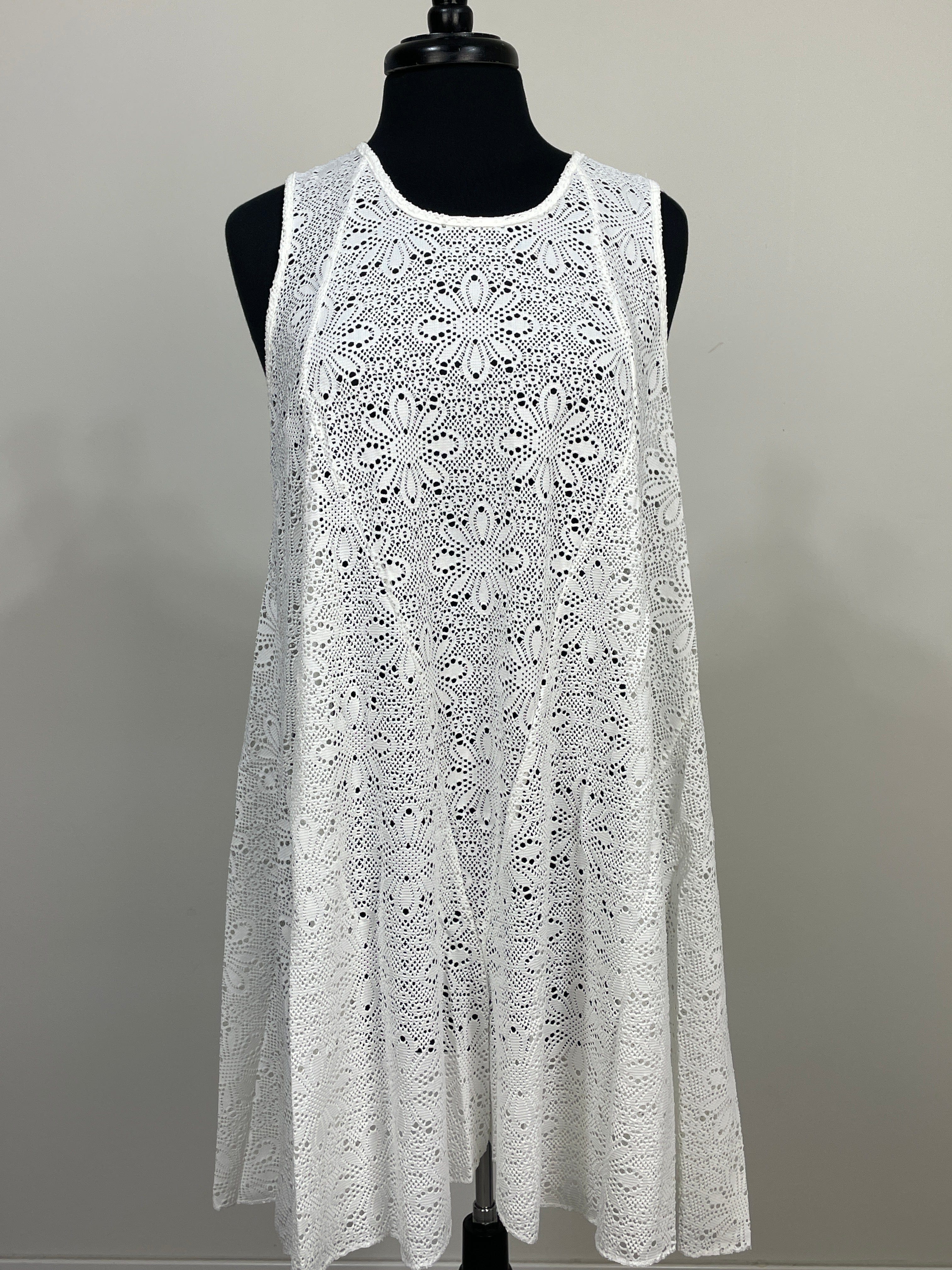 Off White Lace Coverup