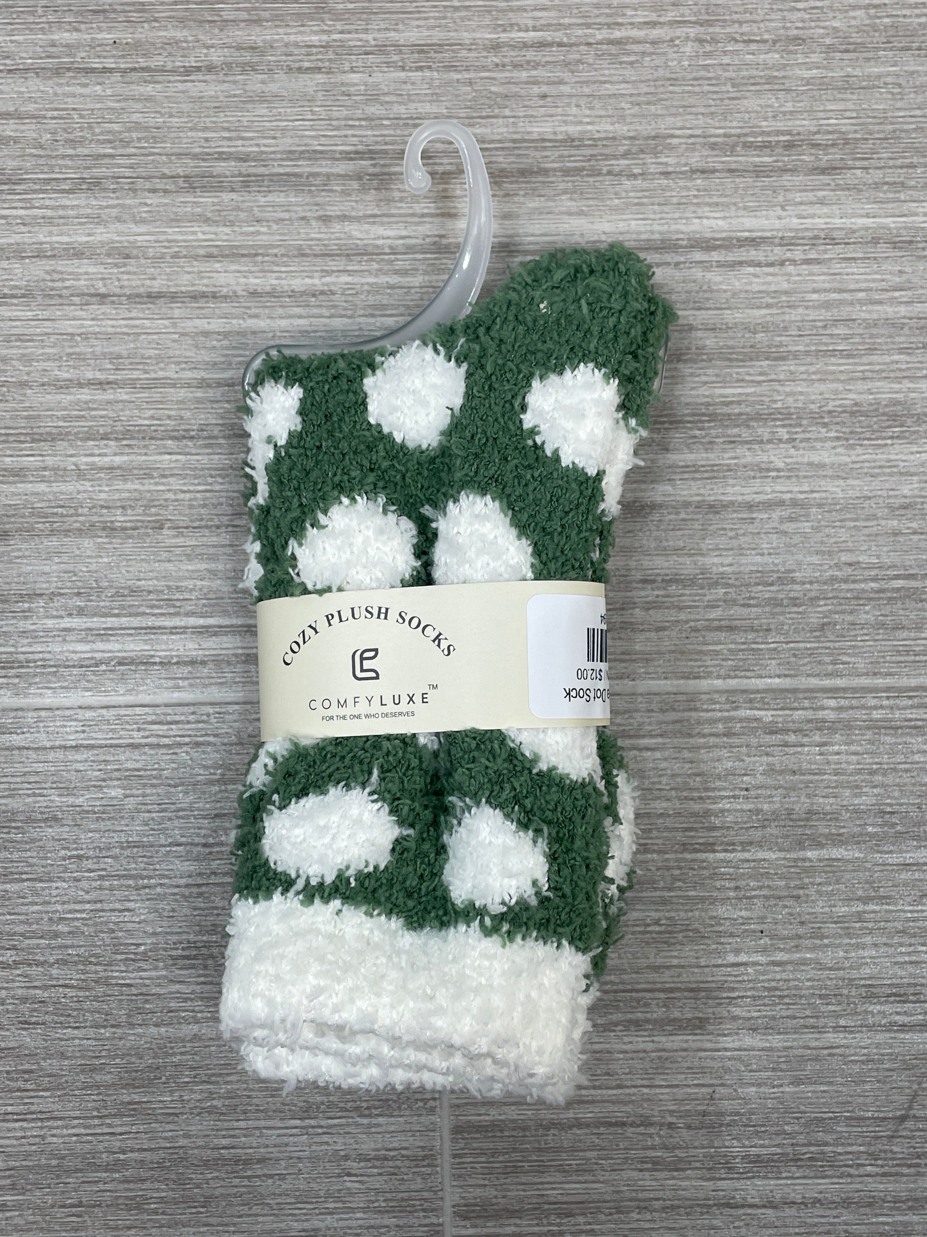 Green Polka Dot Sock