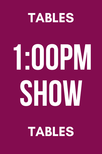Holiday Fashion Show 2025 1:00 PM SHOW - Full Table Sales