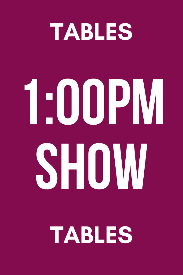 Holiday Fashion Show 2025 1:00 PM SHOW - Full Table Sales
