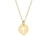 16" Necklace Gold - Blessed Small Gold Charm