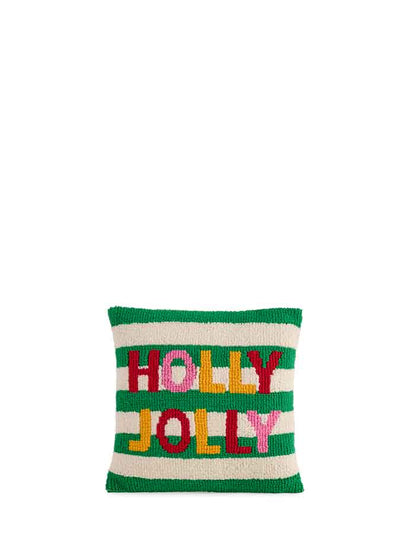 "HOLLY JOLLY" TUFTED PILLOW