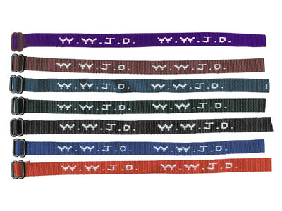 Bracelet Woven WWJD Assorted Colors