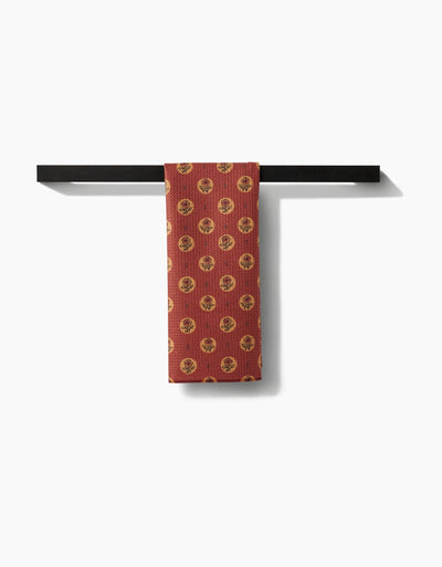 Artisanal Floral Orange Tea Towel