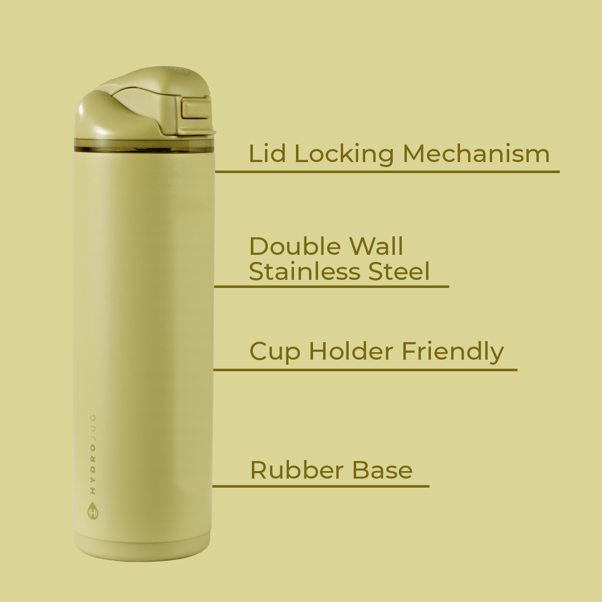 Olive HydroJug 24oz Ease2o Water Bottle