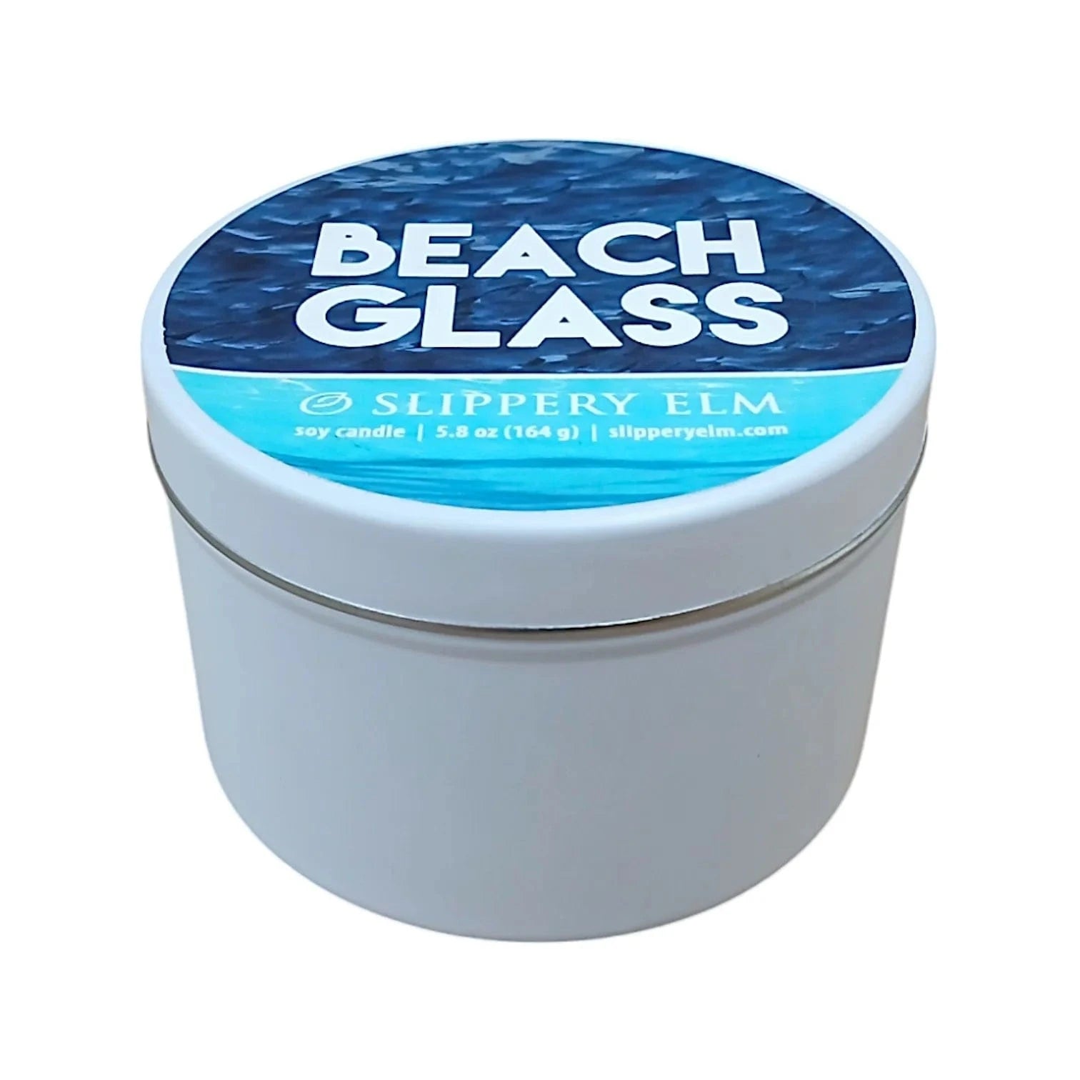 Beach Glass Travel Tin Candle