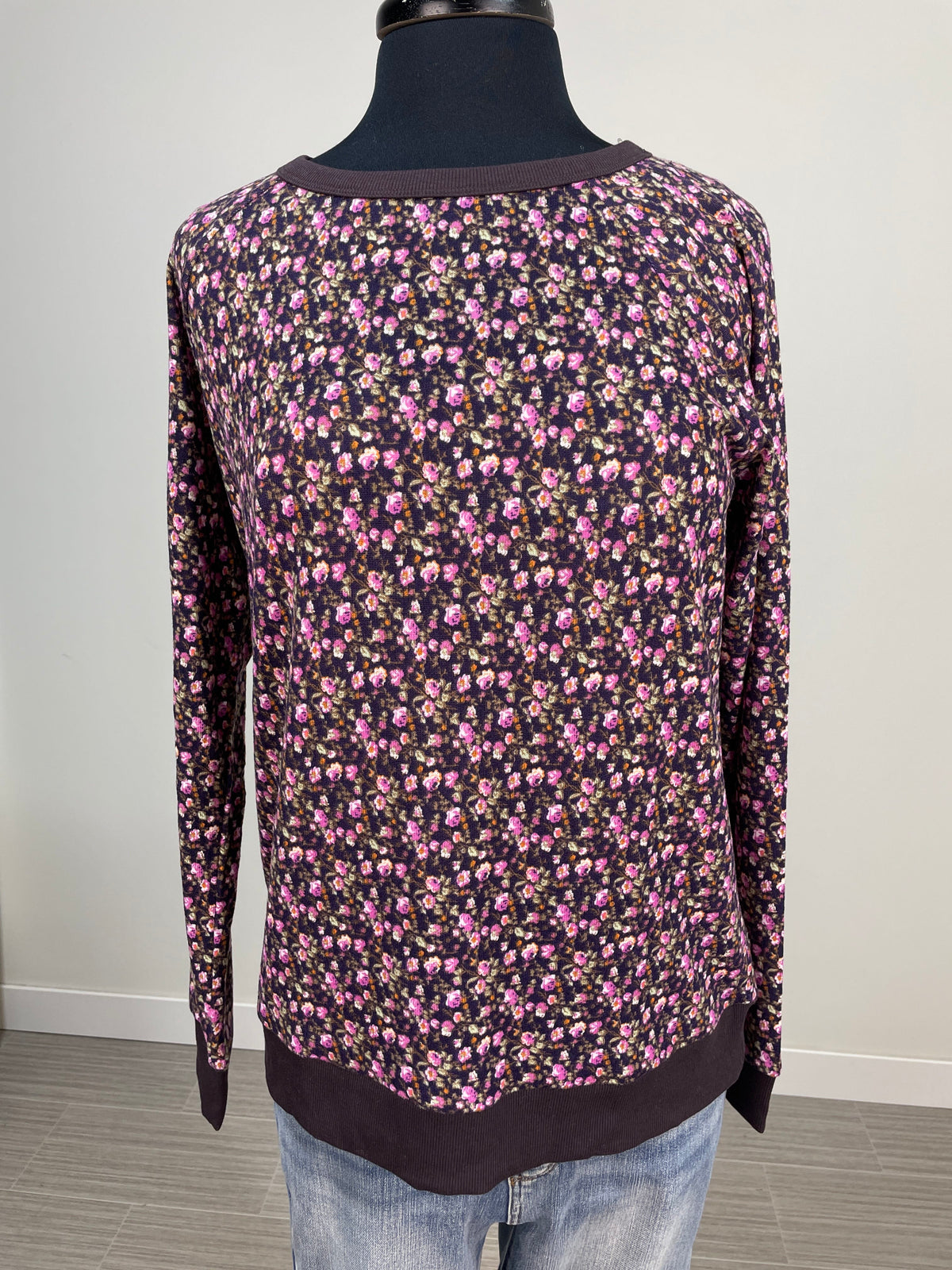 Plum Hacci Floral Print Top