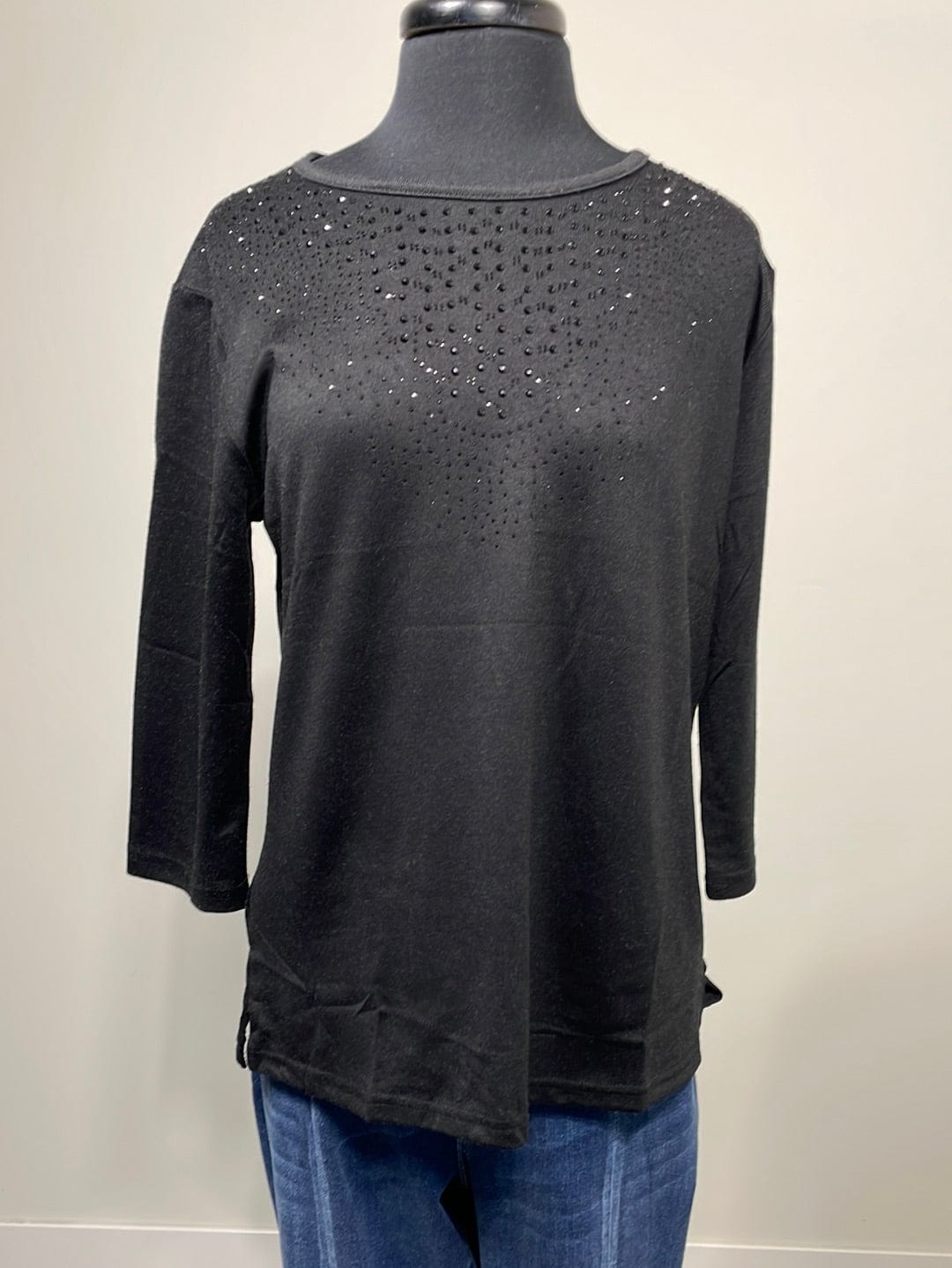 Black Heather Hacci Glitz Tops