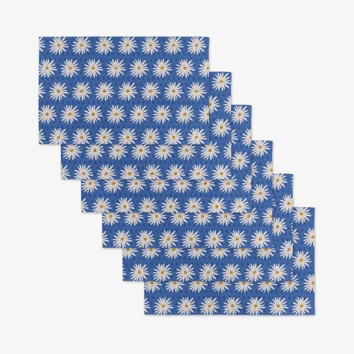 Geometry Blue Daisies Not Paper Towel