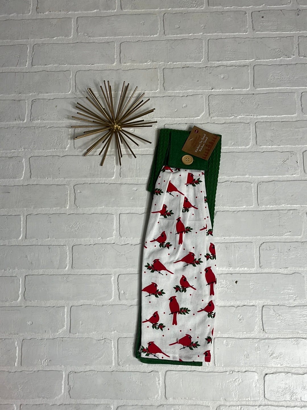 2PK Christmas Kitchen Tie Towel Set