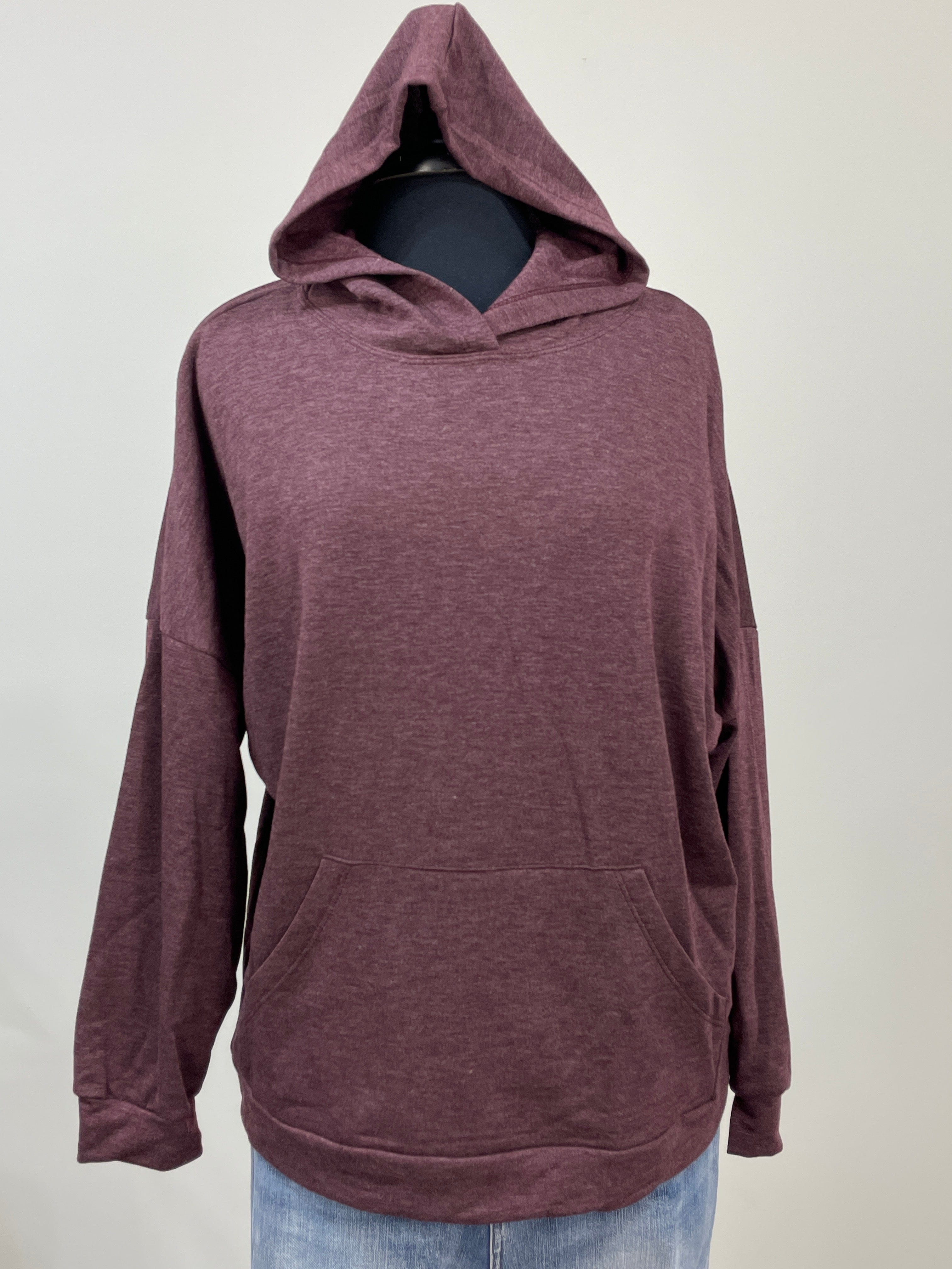 Burgundy Hooded Sweater