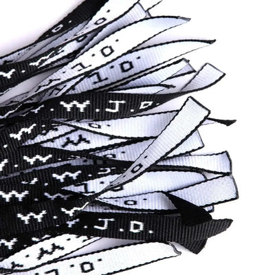 Black WWJD Woven Bracelet
