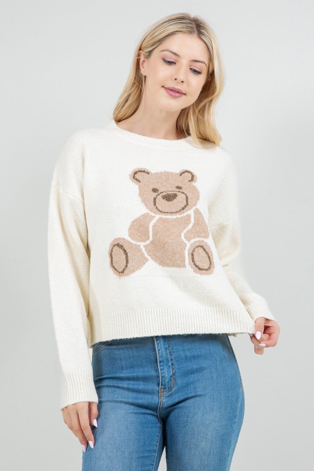 Ivory Teddy Bear Sweater