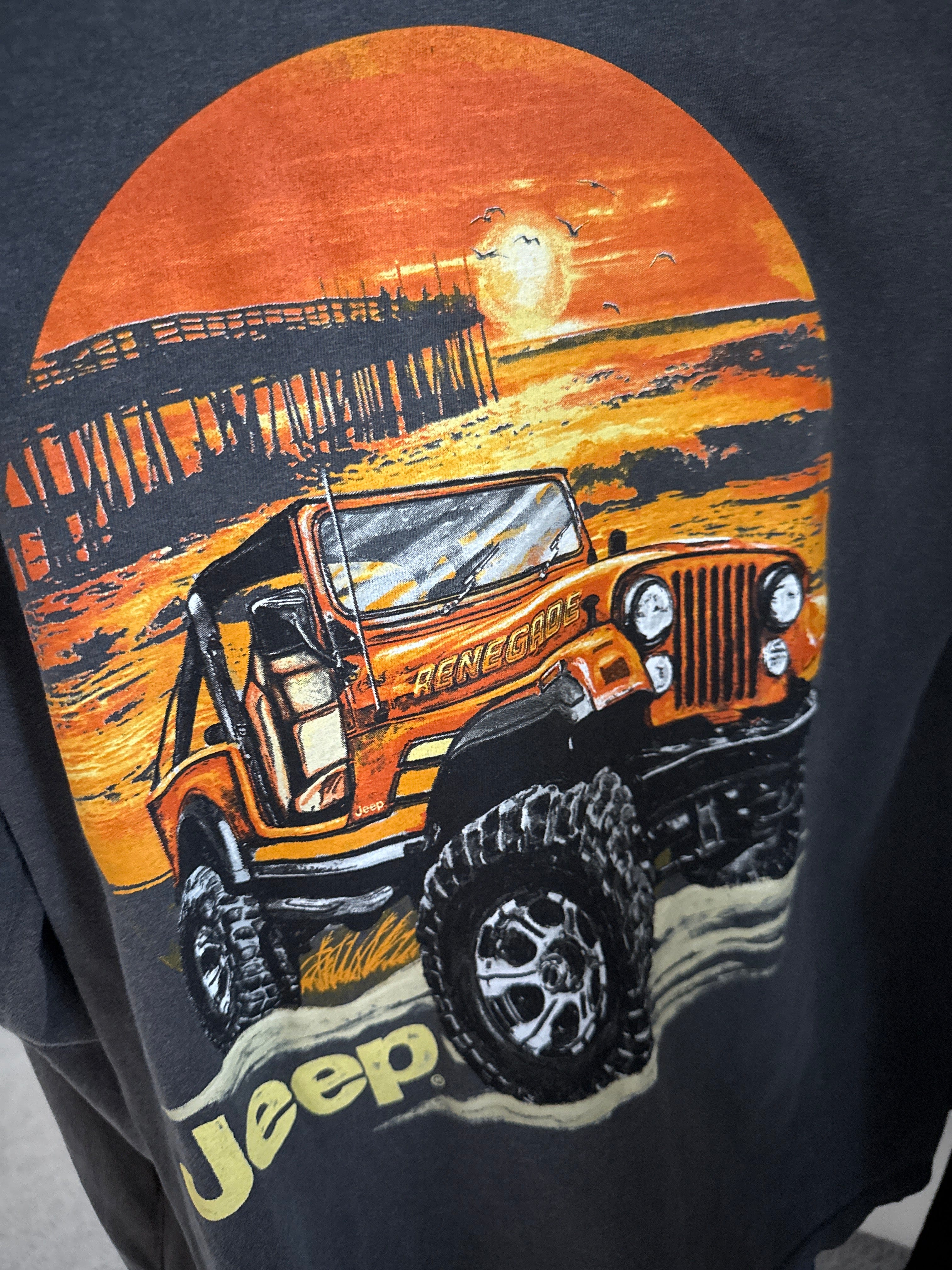 Jeep Renegade Beach Long Sleeve T-Shirt