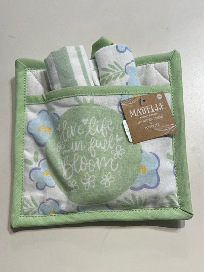 Spring 2pk Towel & Potholder Set