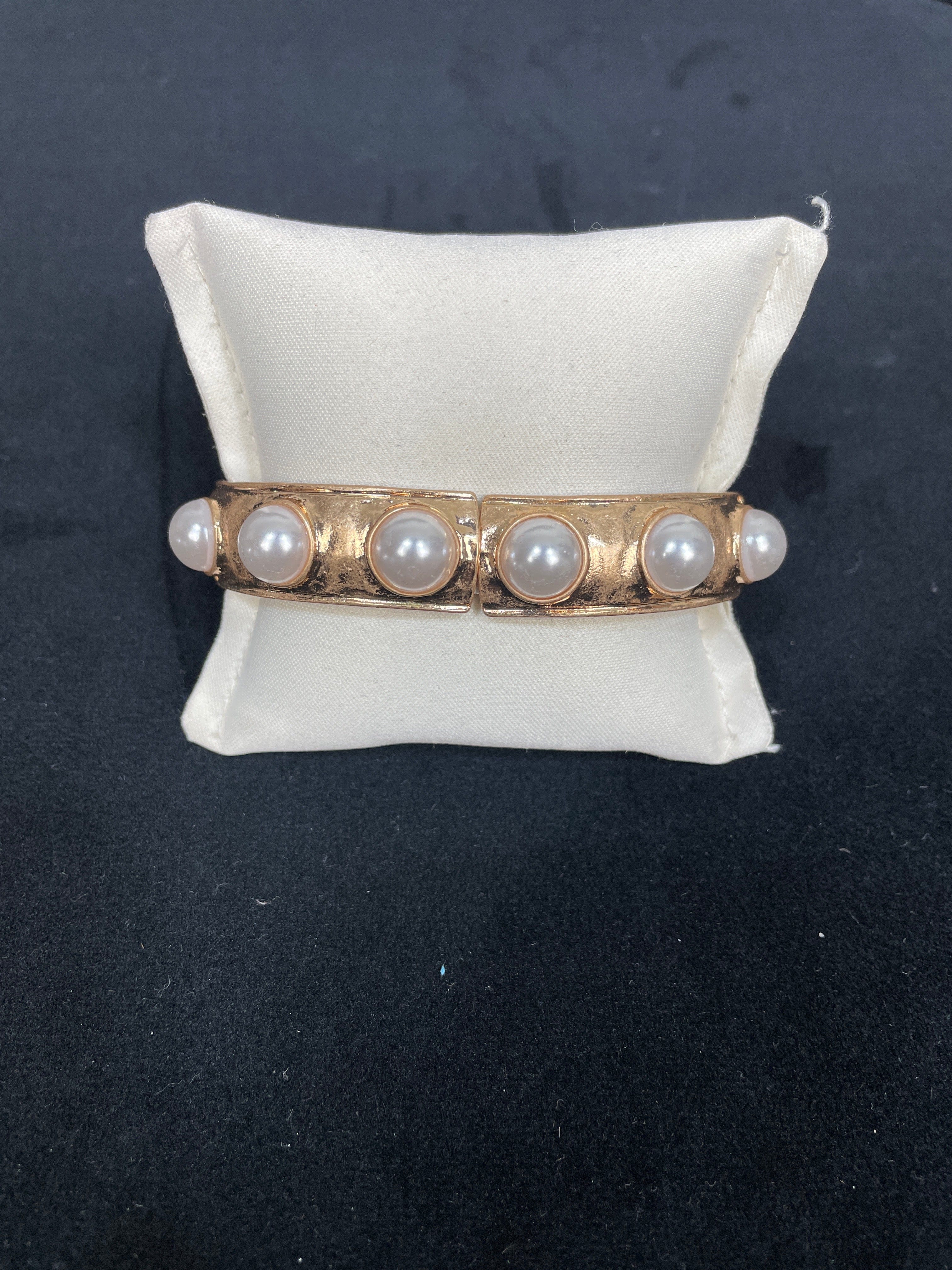 Pearl Bubble Stretch Bangle Bracelet