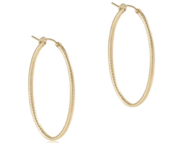 Oval Gold 2" Hoop Texture