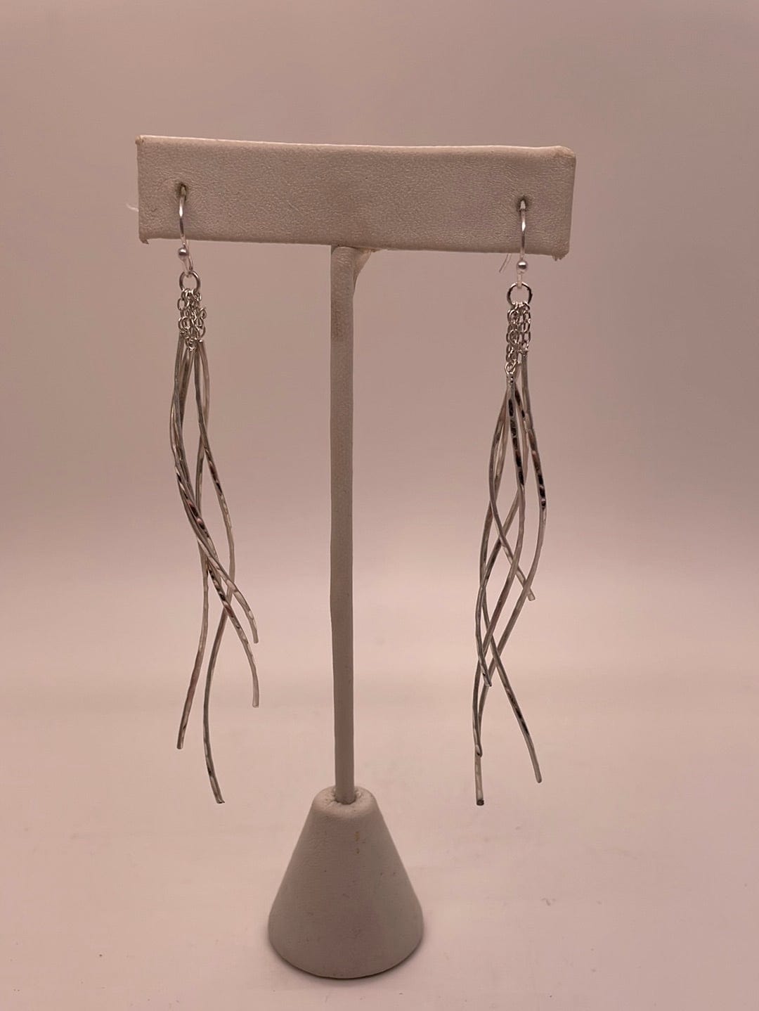 Silver Streamers Earring