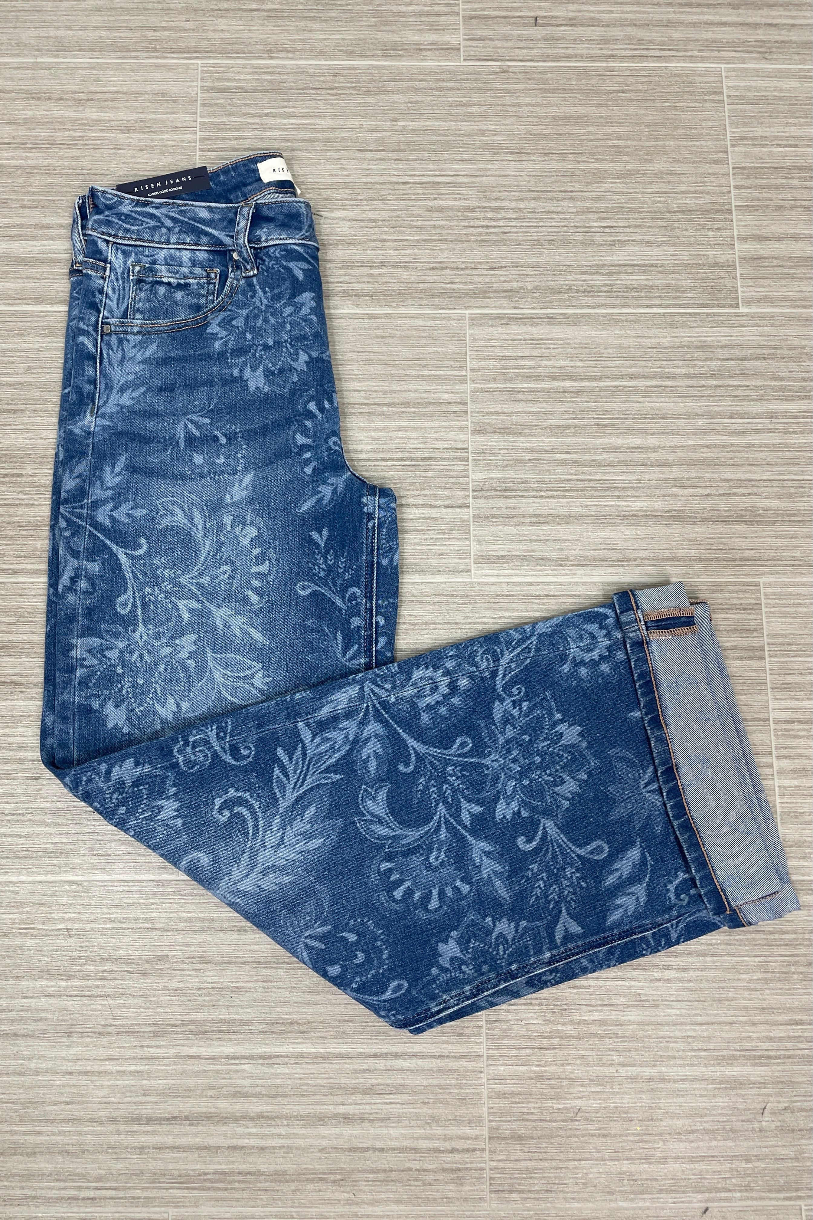 Paisley Straight Jeans