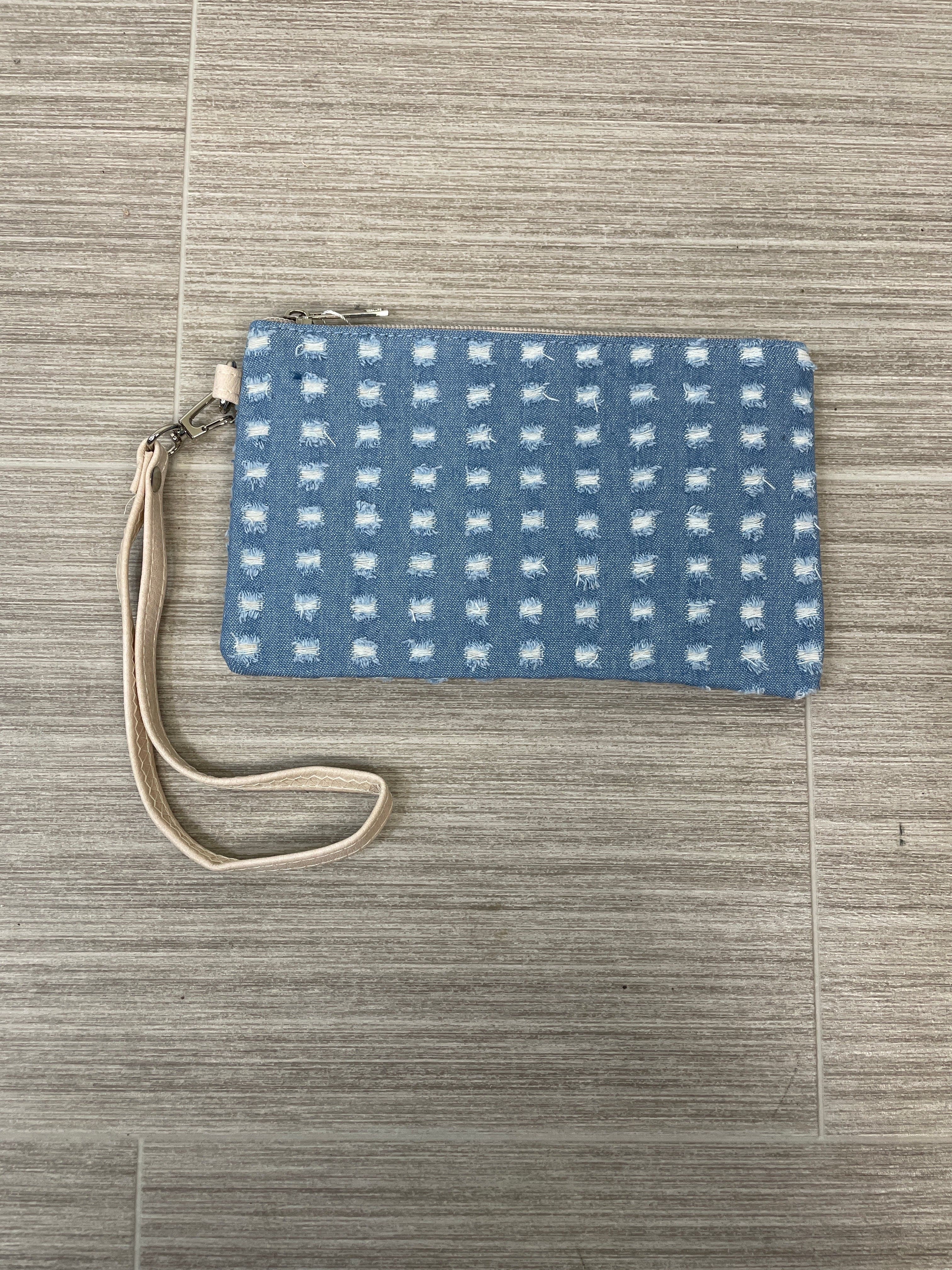 Denim Wristlet Pouch