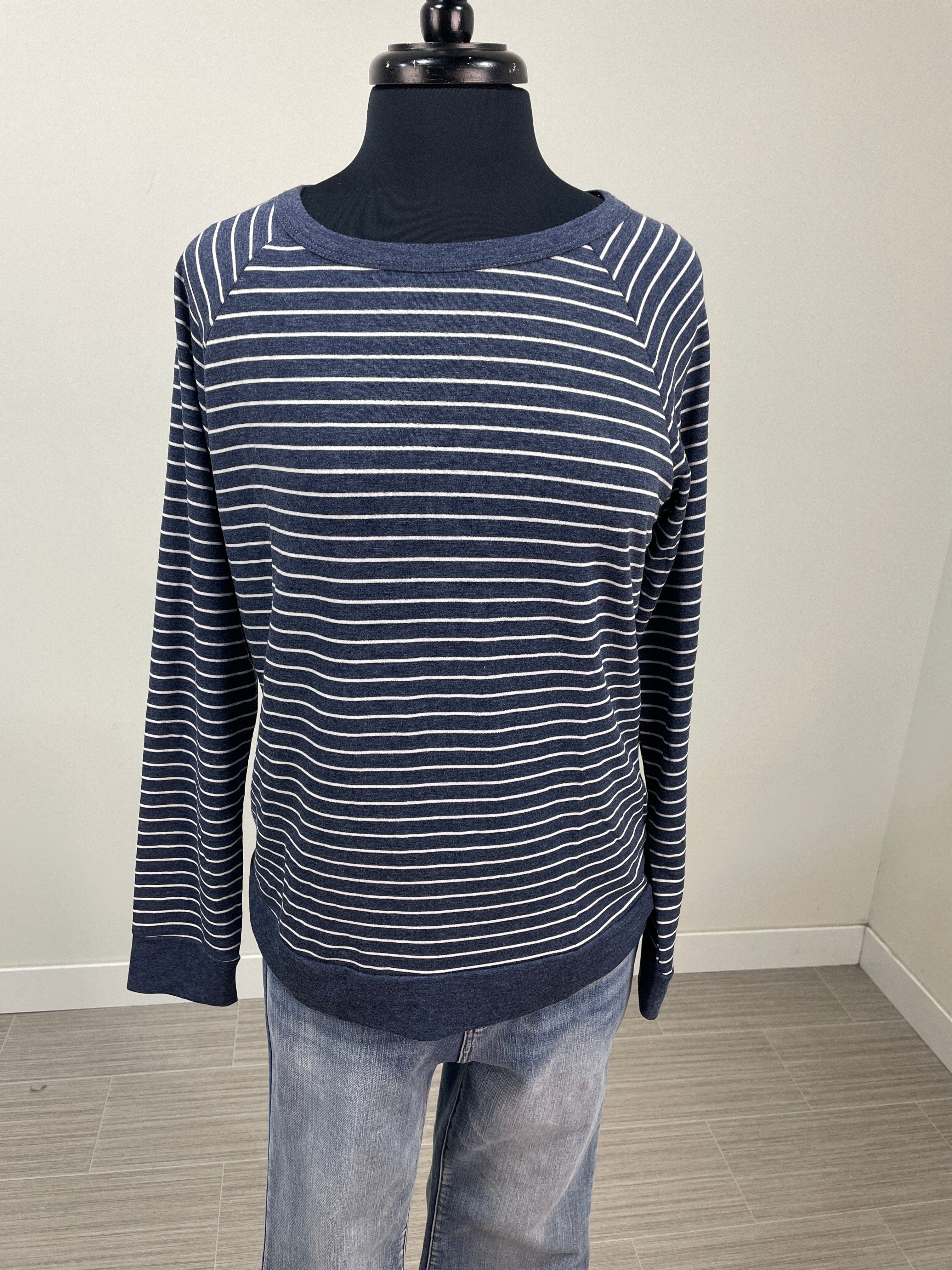 Denim Stripe Top