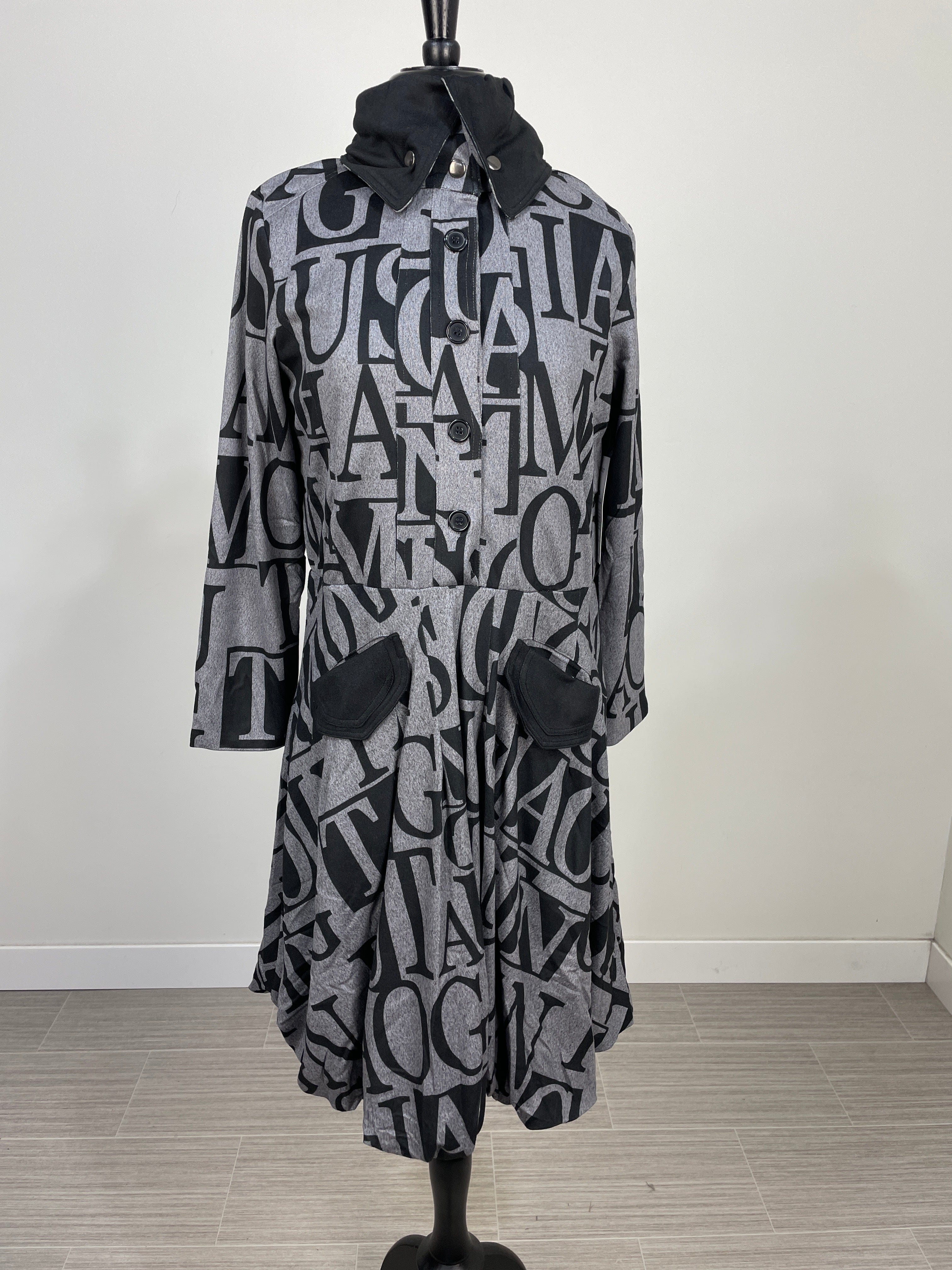Black & Grey Alphabet Dress