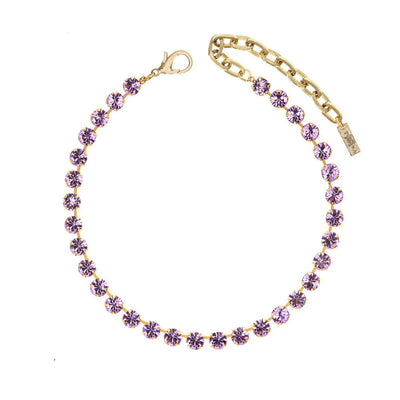 Oakland Necklace in Gold Lilac
