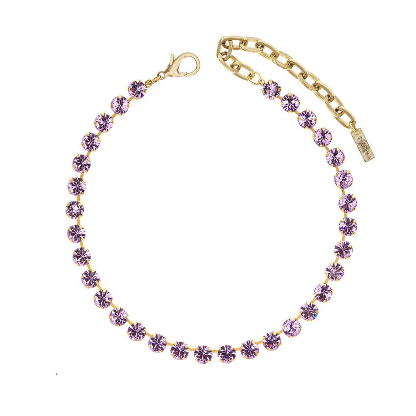 Oakland Necklace in Gold Lilac