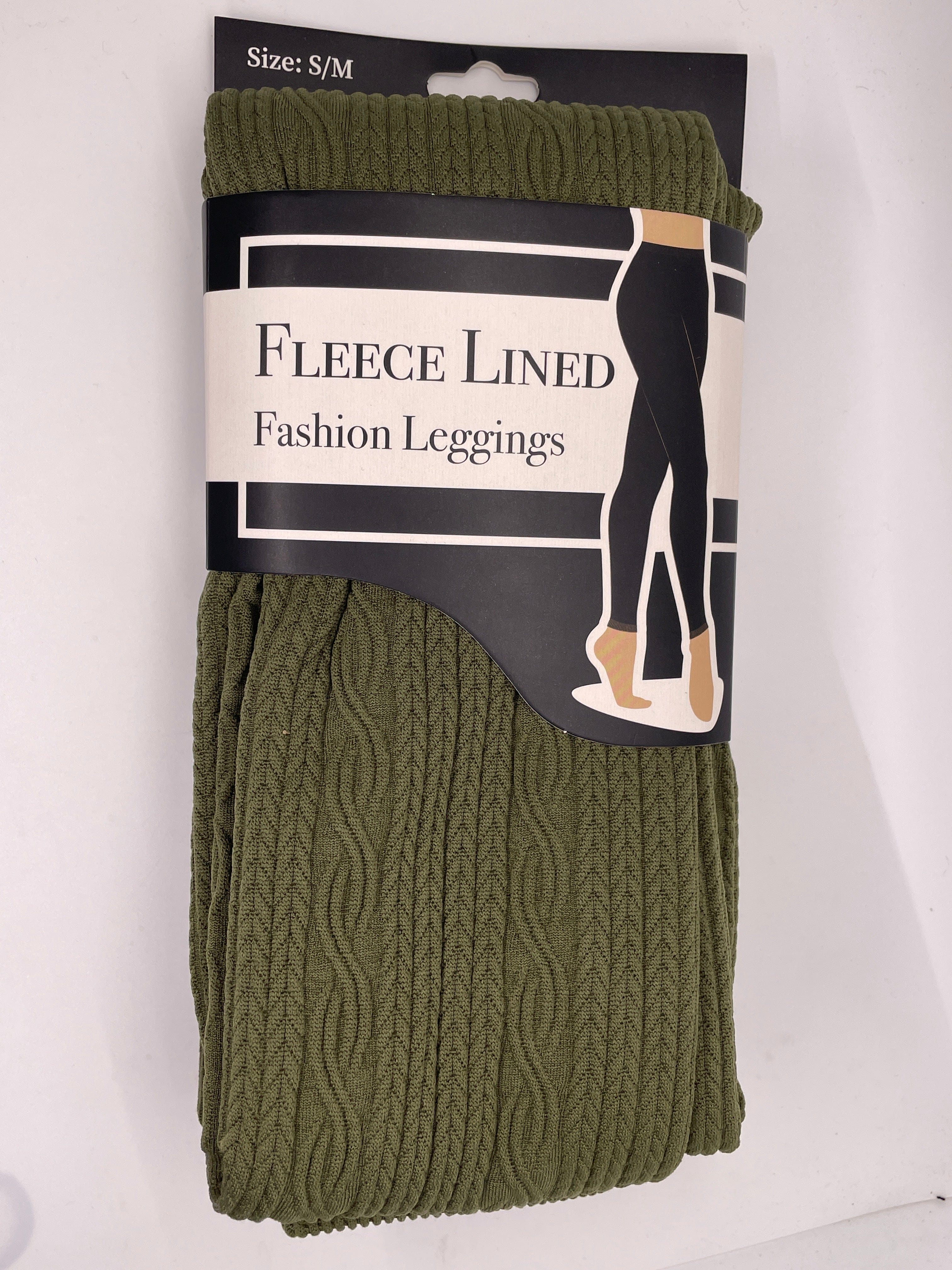 Avocado Textured Fleece Legging
