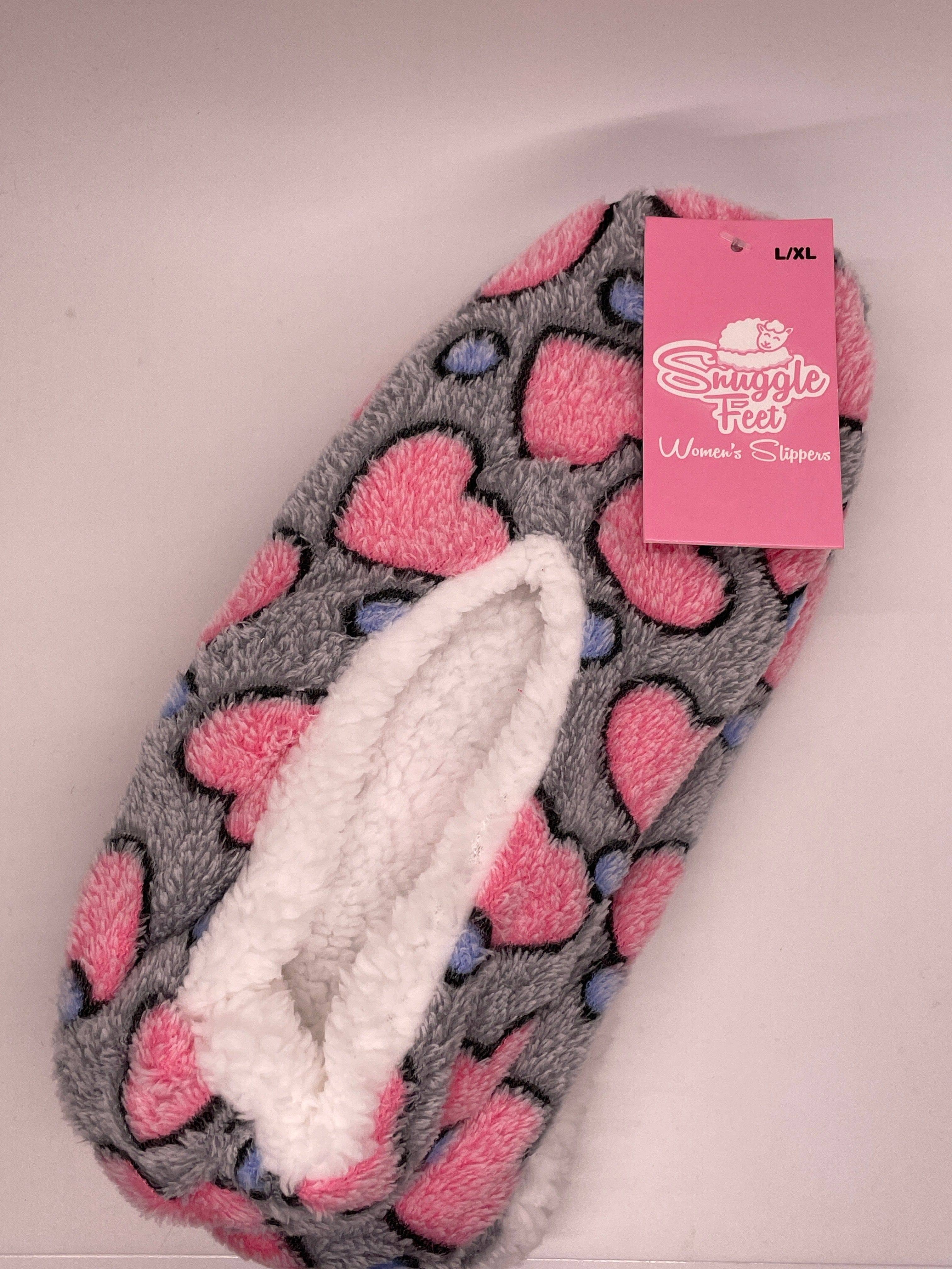 Women's Heart Print Slippers