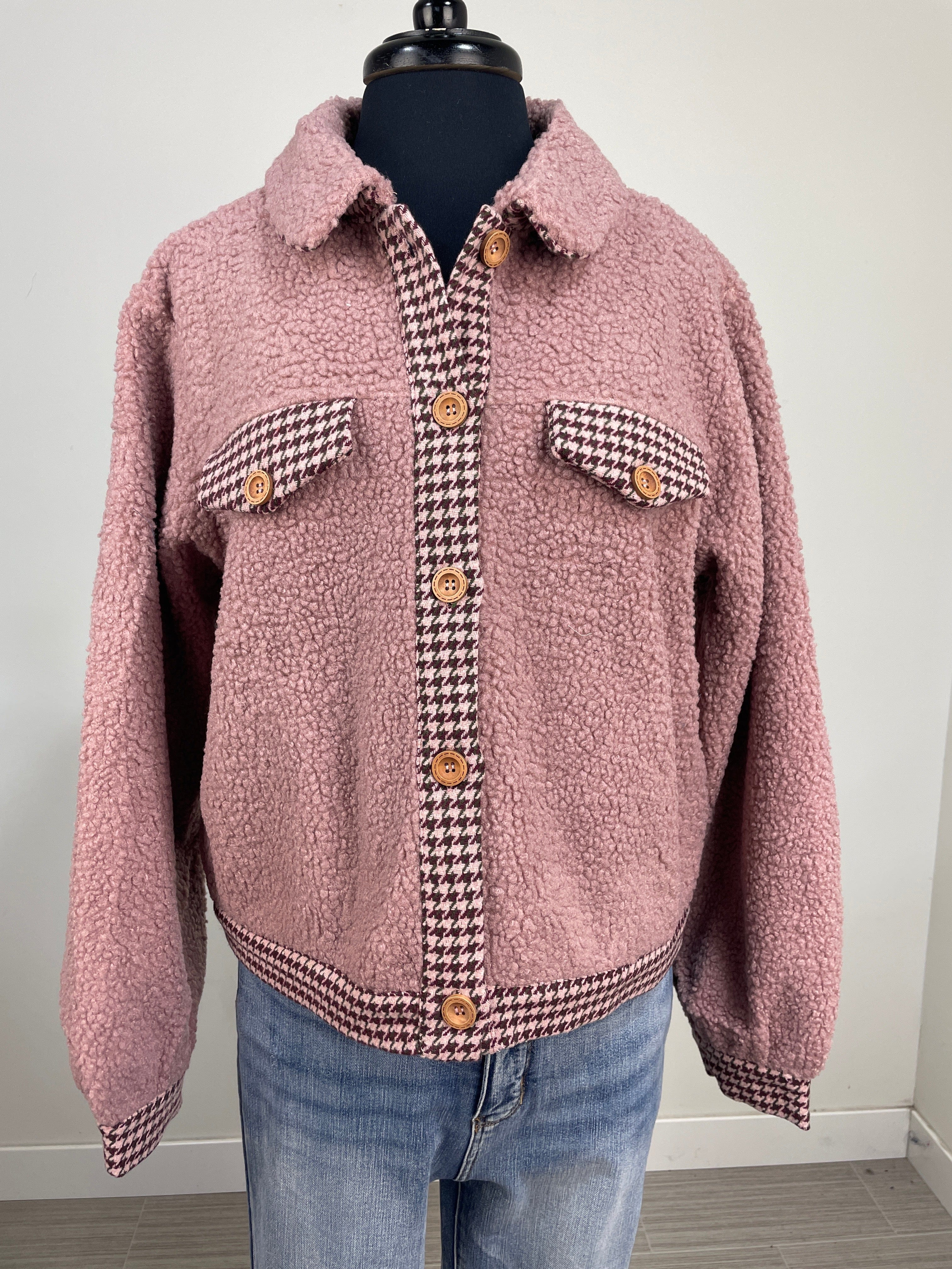 Mauve Fleece Jacket