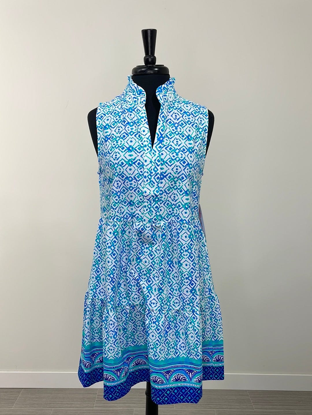 Blue & Green Multi Pattern Laison Dress