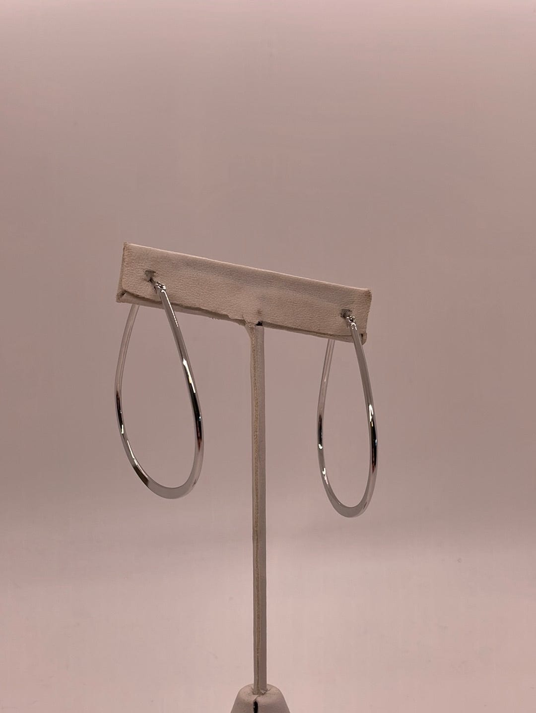 Silver Large Tear Drop Earring