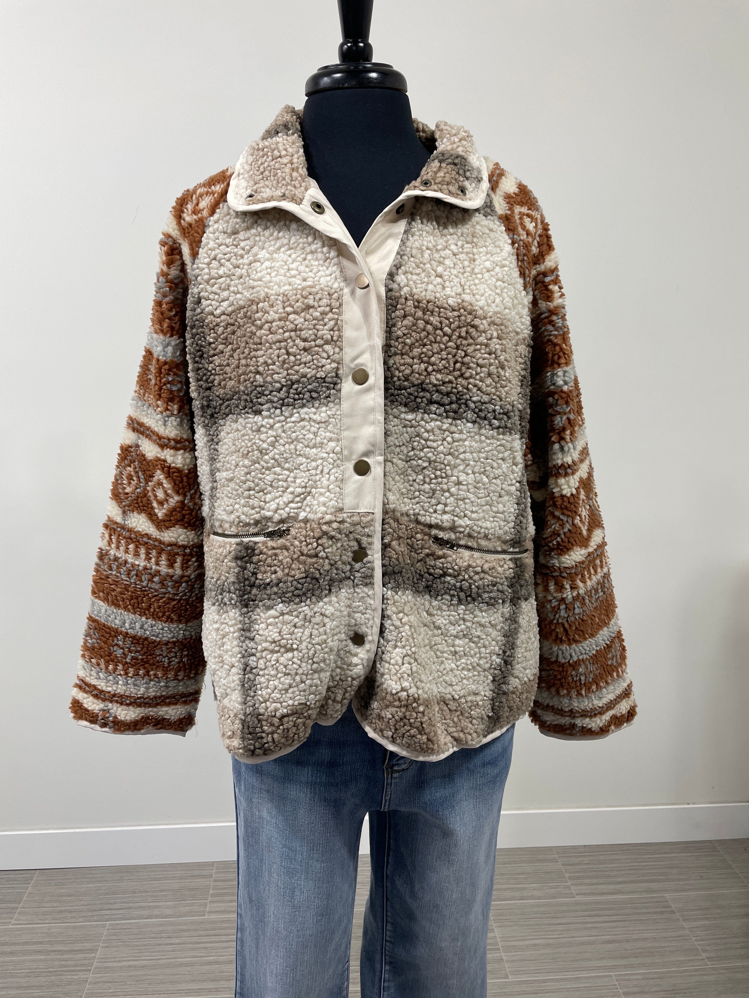 Sand Mix Fleece Jacket