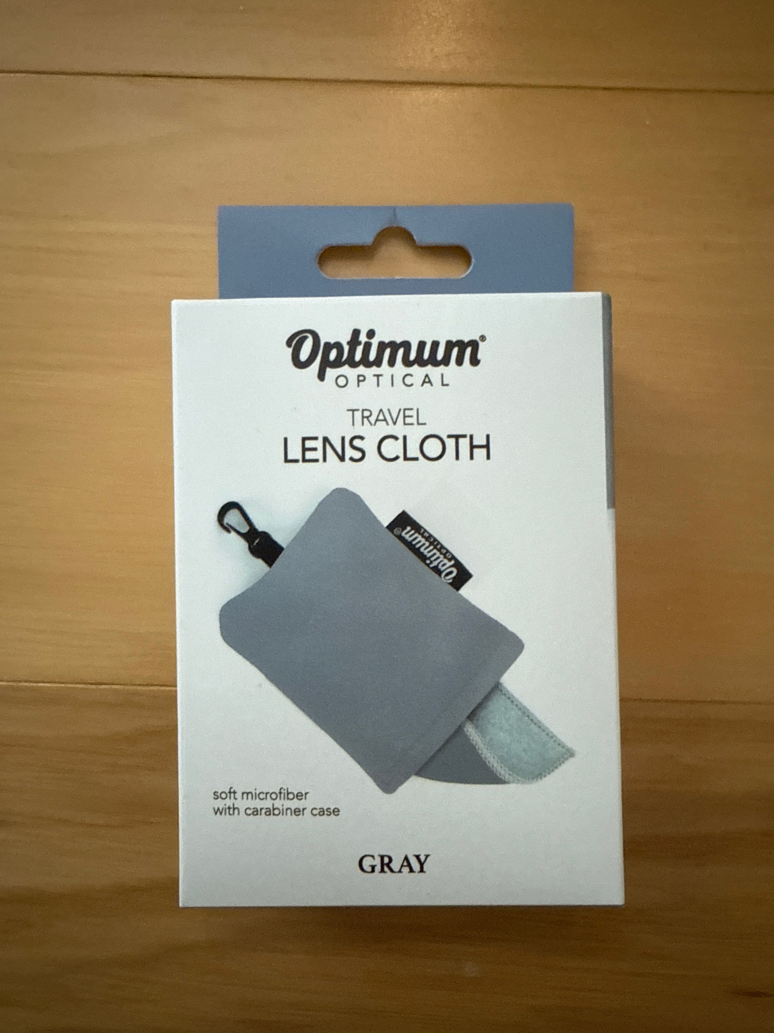 Optimum Optical Microfiber Travel Lens Cloth - Gray
