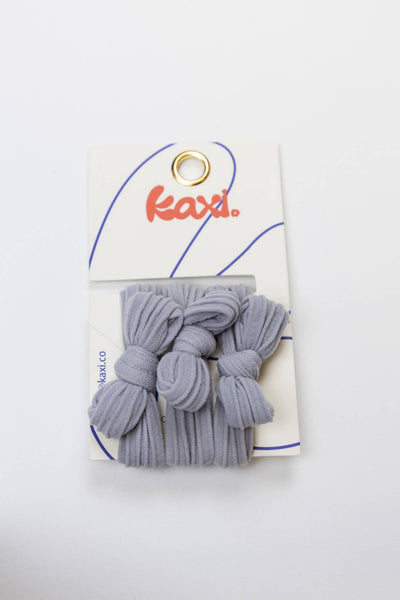 BOW SLICK BACK HAIR TIES: ROYAL BLUE