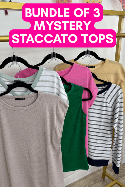 THREE Mystery Staccato Sample Sale Tops - FINAL SALE