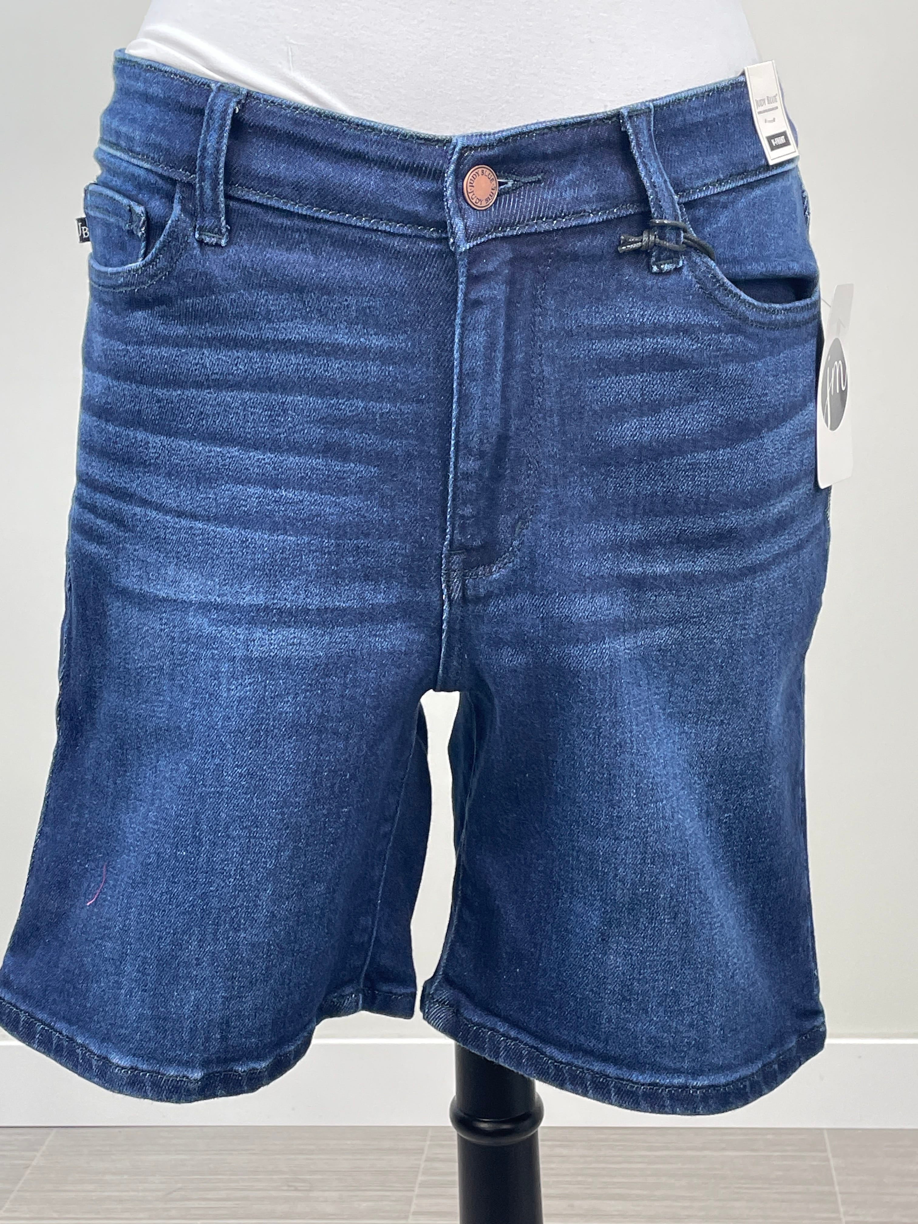 Dark Wash V-Front Bermuda Short