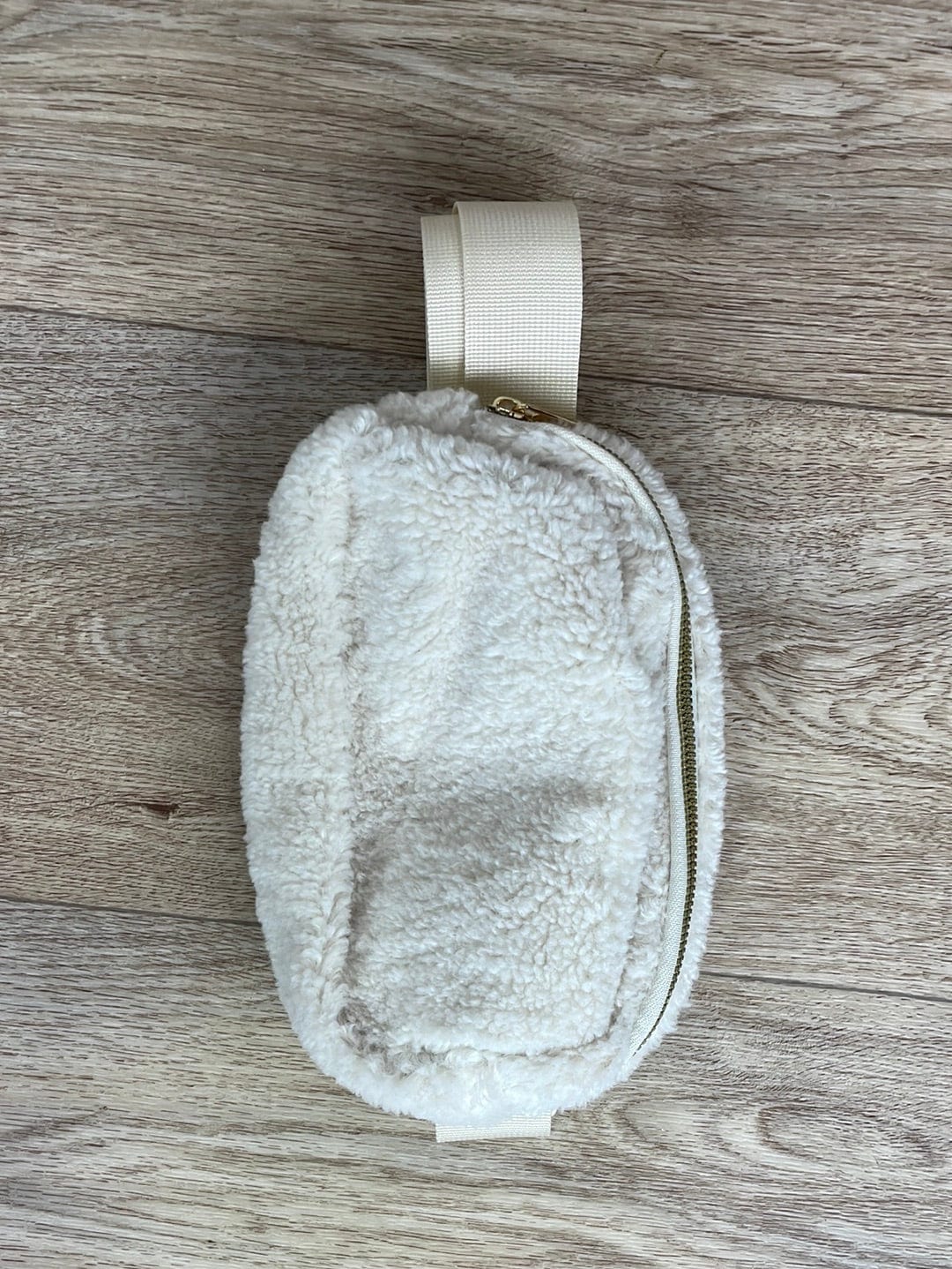 Ivory Sherpa Belt Bag