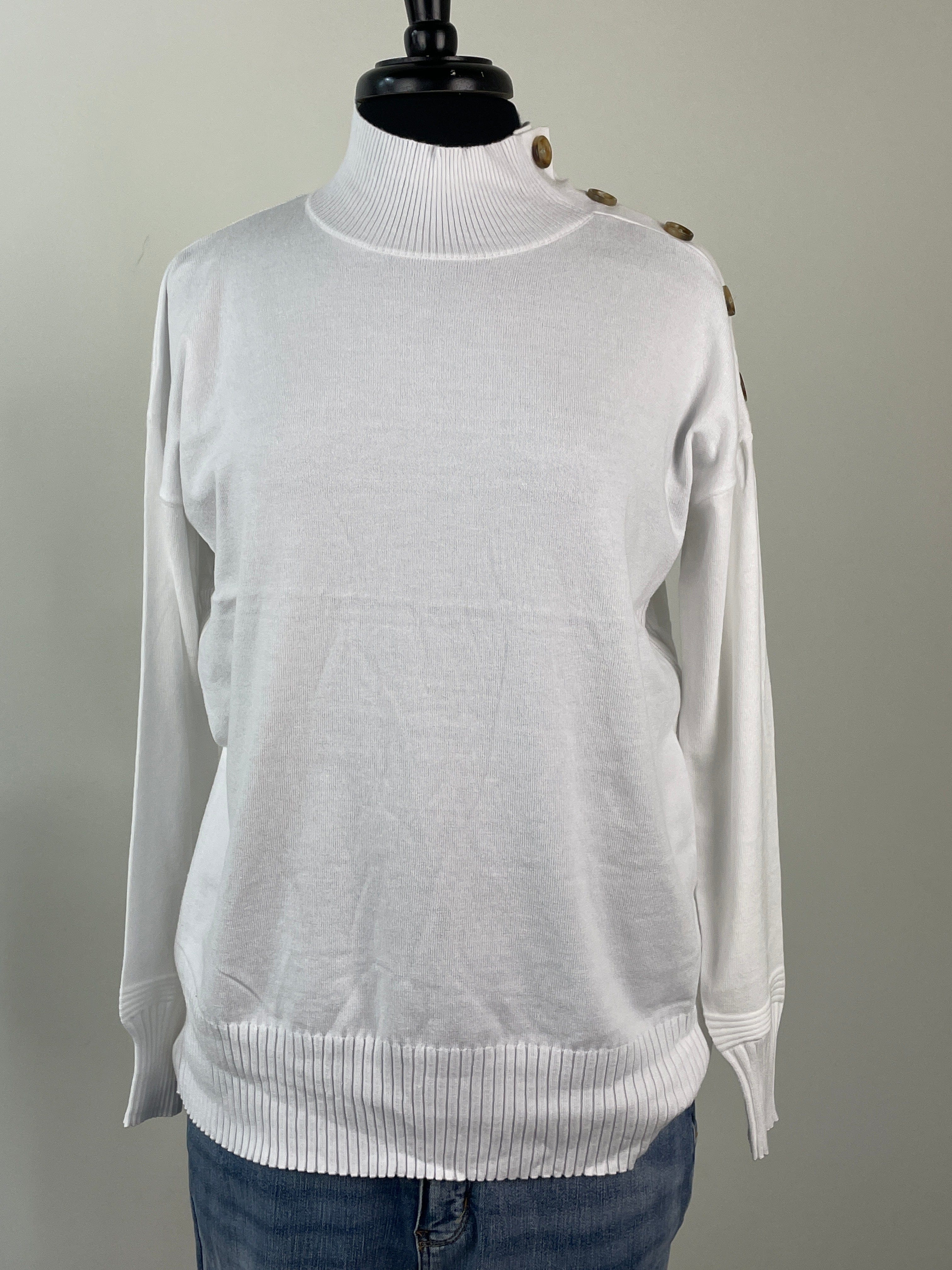 Ivory Turtle Neck Sweater