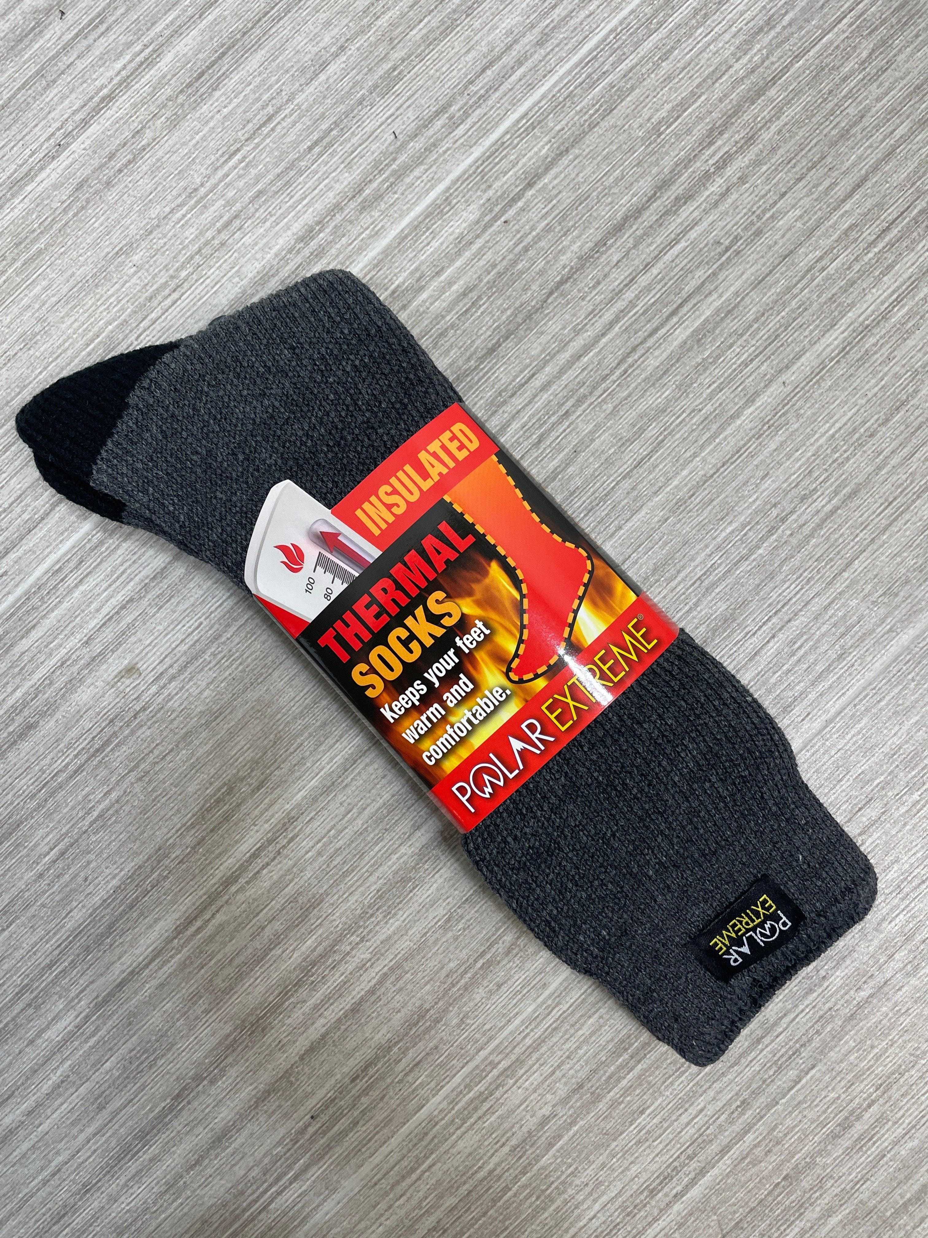Gray Thermal Men's Socks