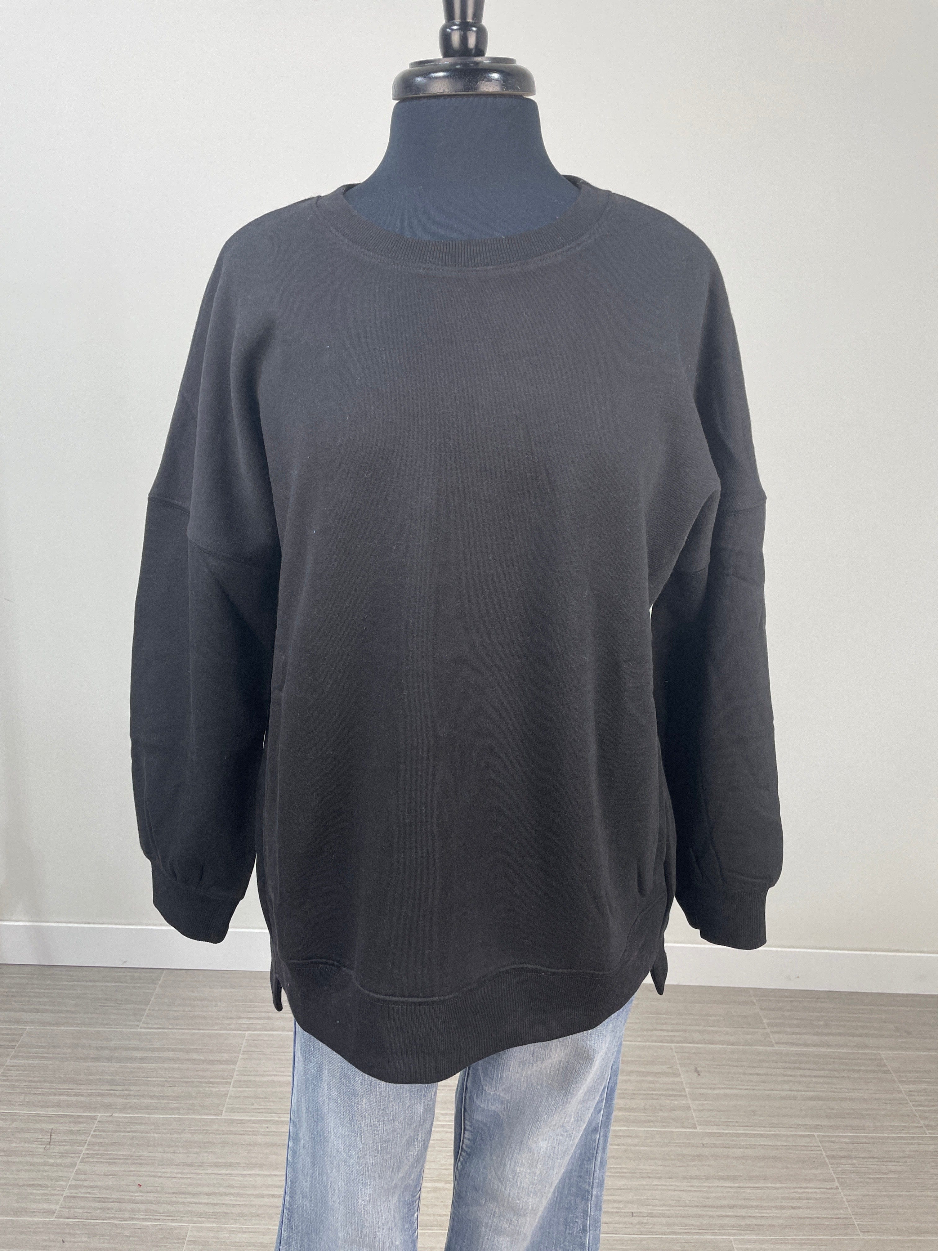 Black Fleece Hi-Low Sweatshirt