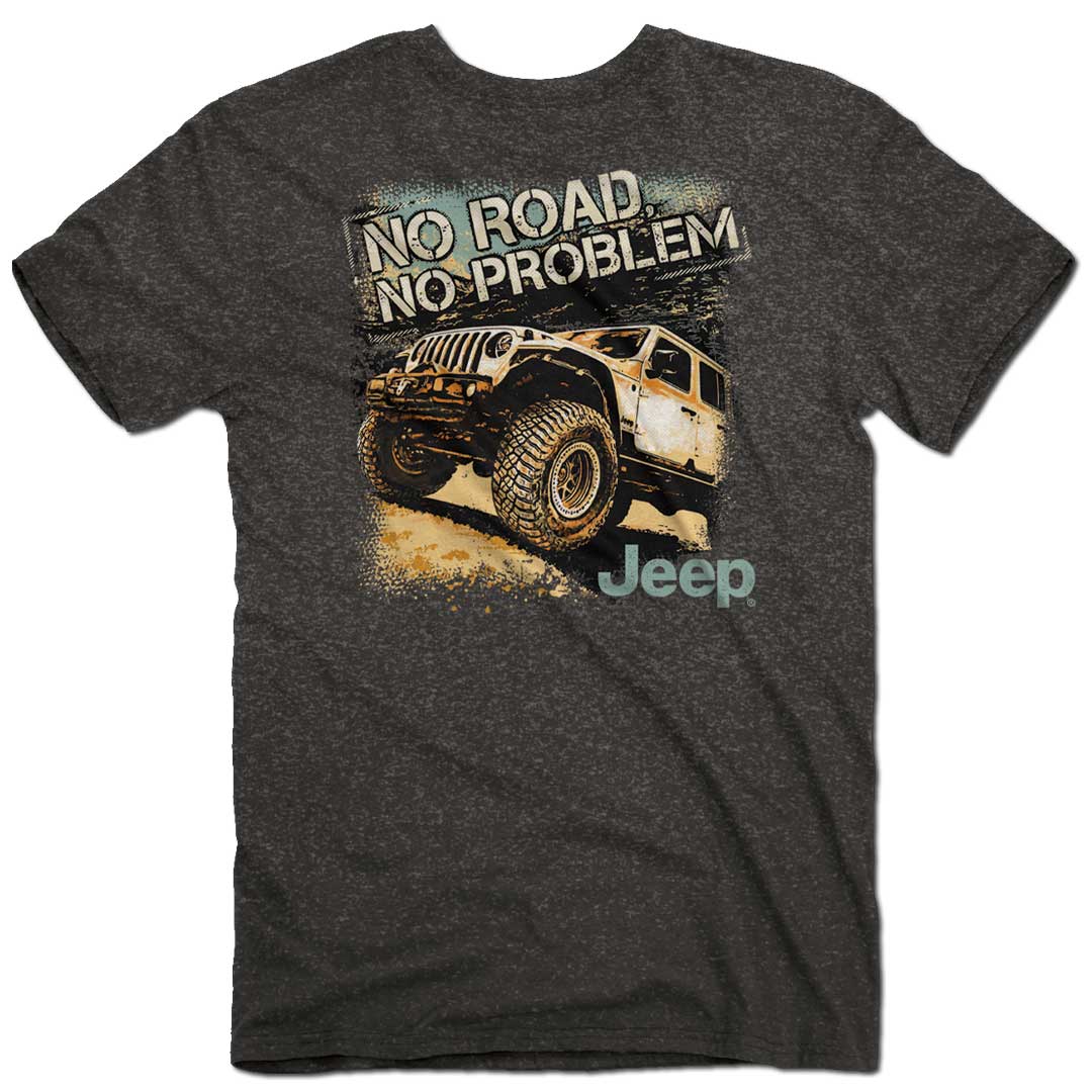 Charcoal Jeep No Problem T-Shirt