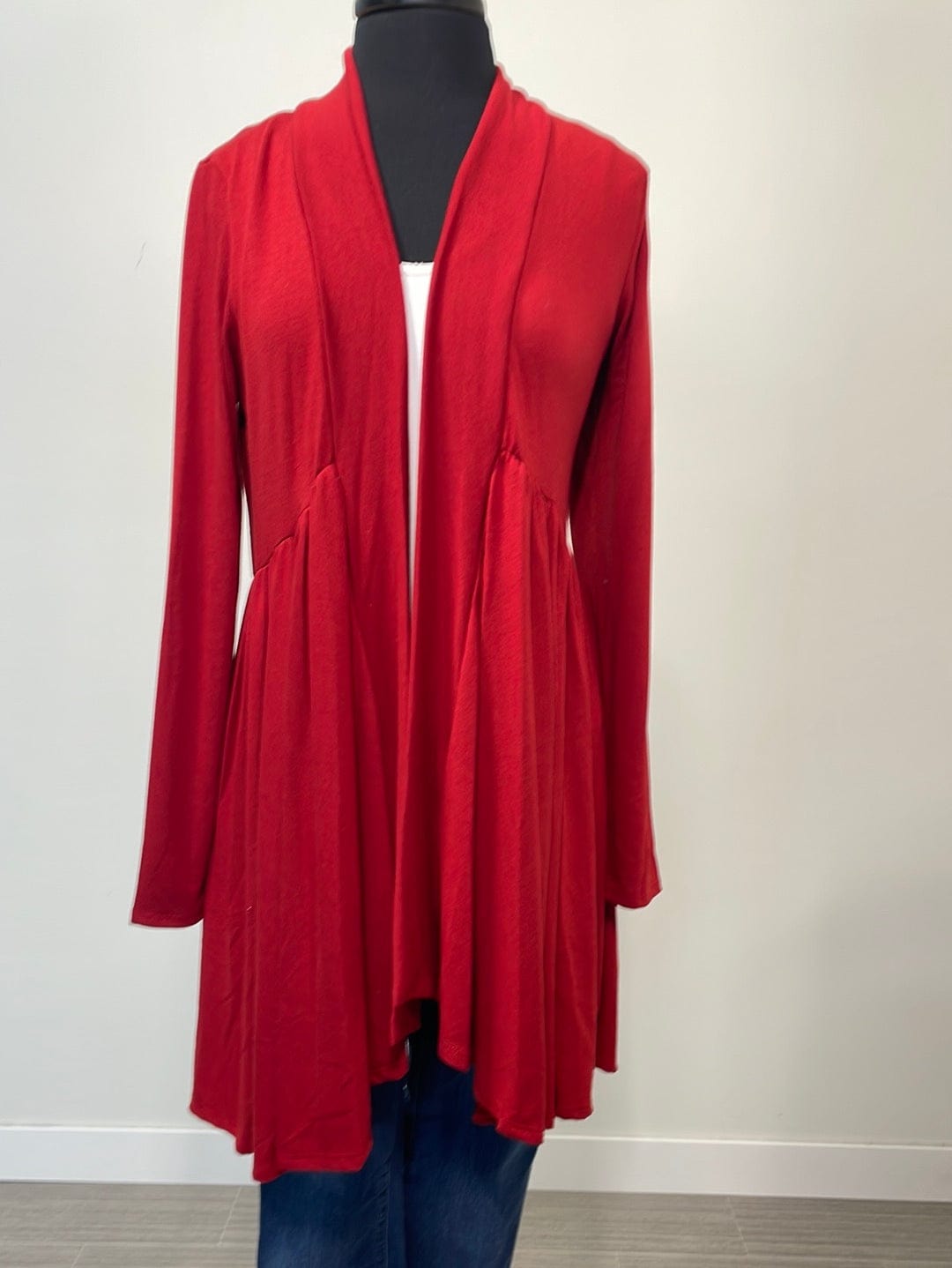 Tomato Marled Flowy Cardigan