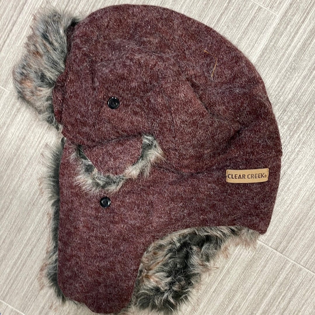 CC Maroon Marled Aviator Hat