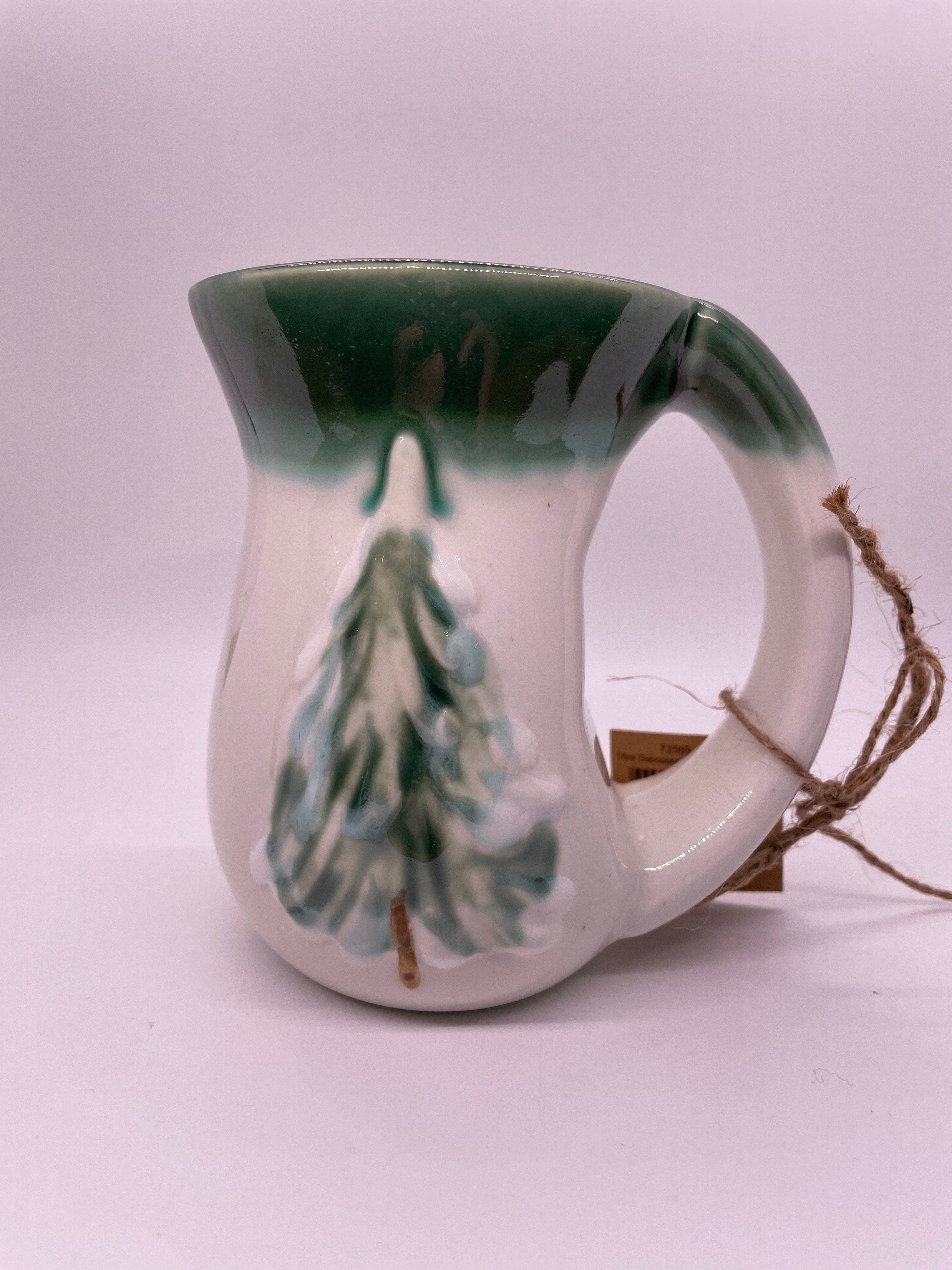 Debossed Green Tree 16oz Mug